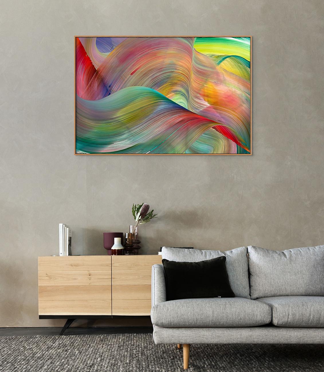 There Will Come A Day (Abstract painting) - Painting by Nikolaos Schizas