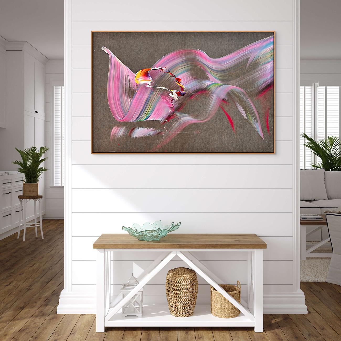 To Be Kind (pittura astratta) - Painting di Nikolaos Schizas