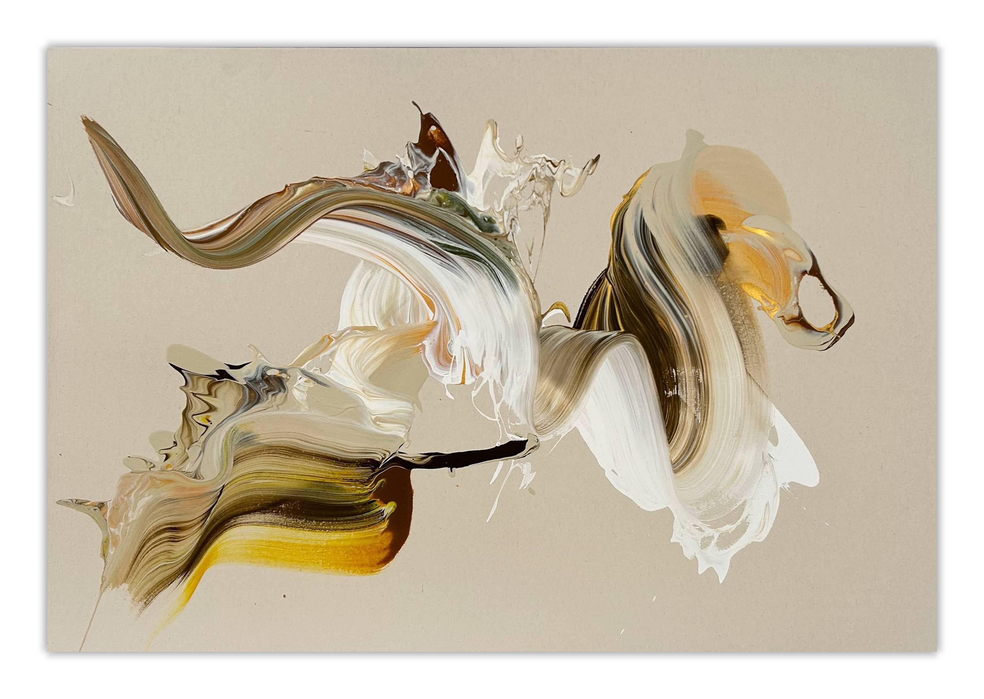 Abstract Painting de Nikolaos Schizas - Un caballo noble (Pintura abstracta)