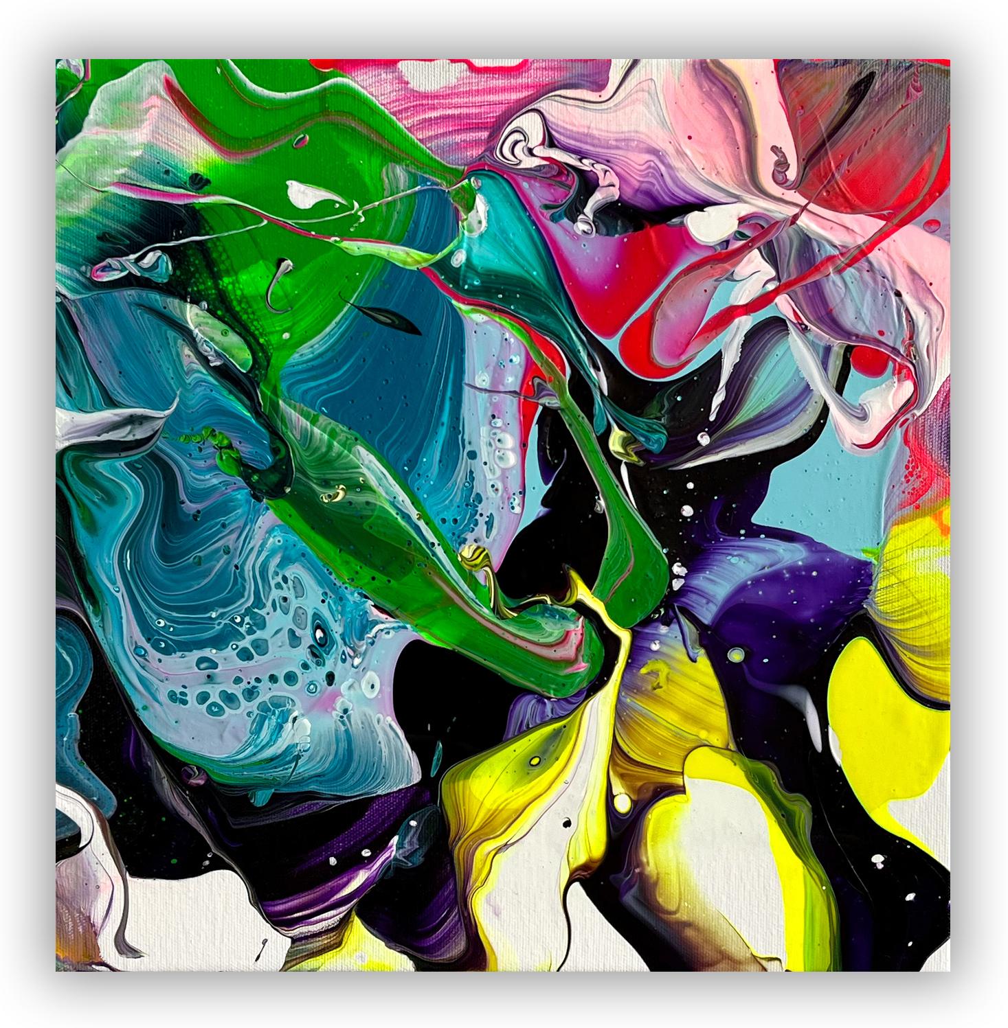 This work is exclusive to IdeelArt.

Barcelona based painter Nikolaos Schizas creates dynamic abstract paintings that radiate with vibrant splashes of color, and communicate a strong sense of movement and fluidity. He is inspired by a drive to