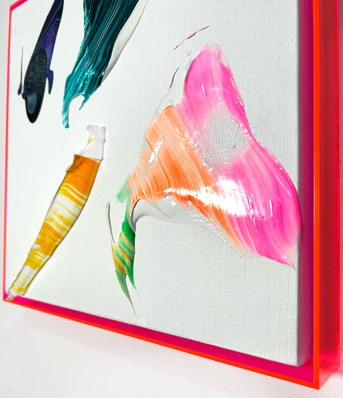 Utopia (Abstract painting)
Mixed media on canvas — Framed

Size without the frame: 30 x 30 cm
Size including the frame: 33 x 33 cm

Barcelona based painter Nikolaos Schizas creates dynamic abstract paintings that radiate with vibrant splashes of