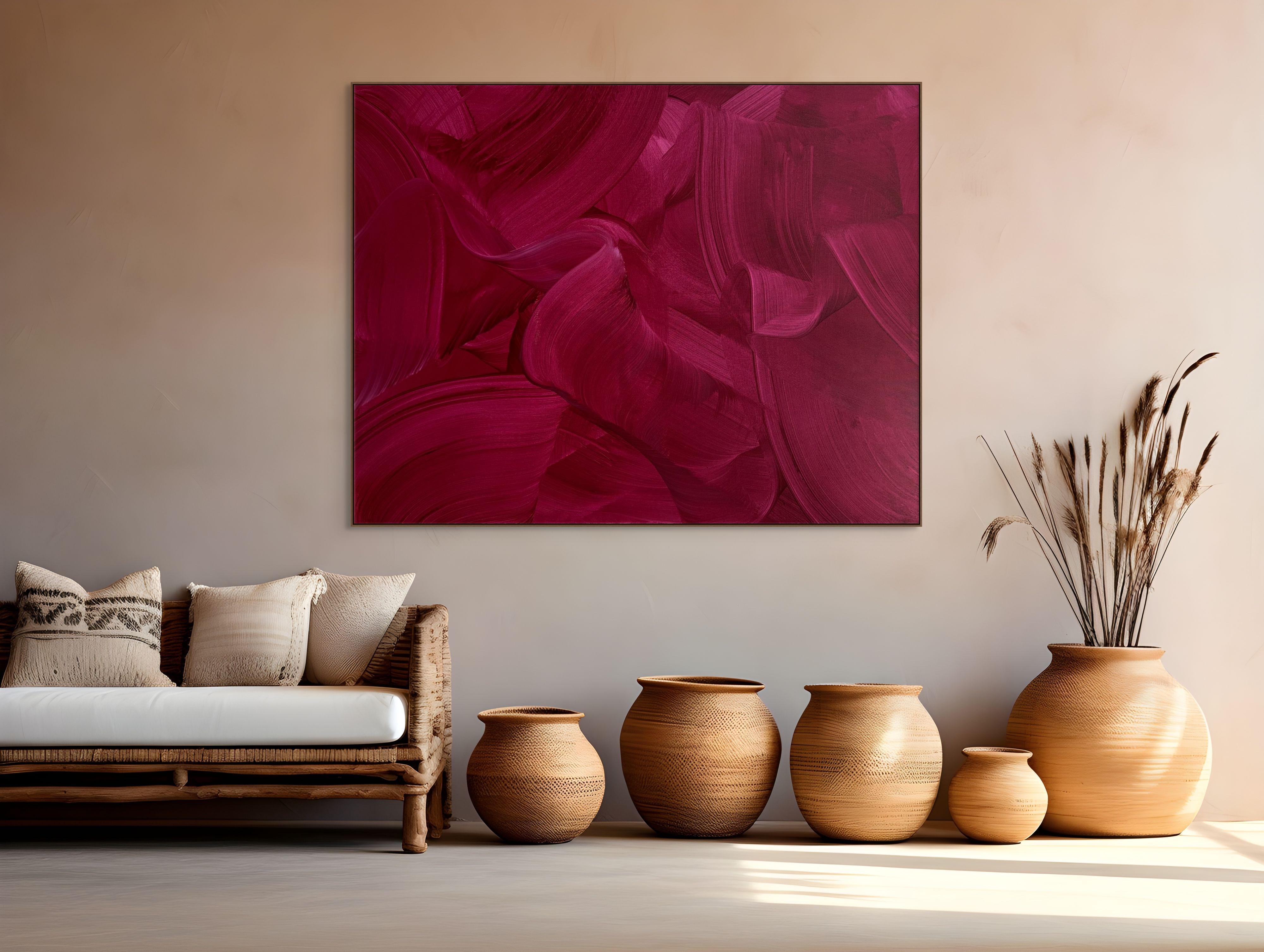 Velvet embrace (Abstract Painting) For Sale 1