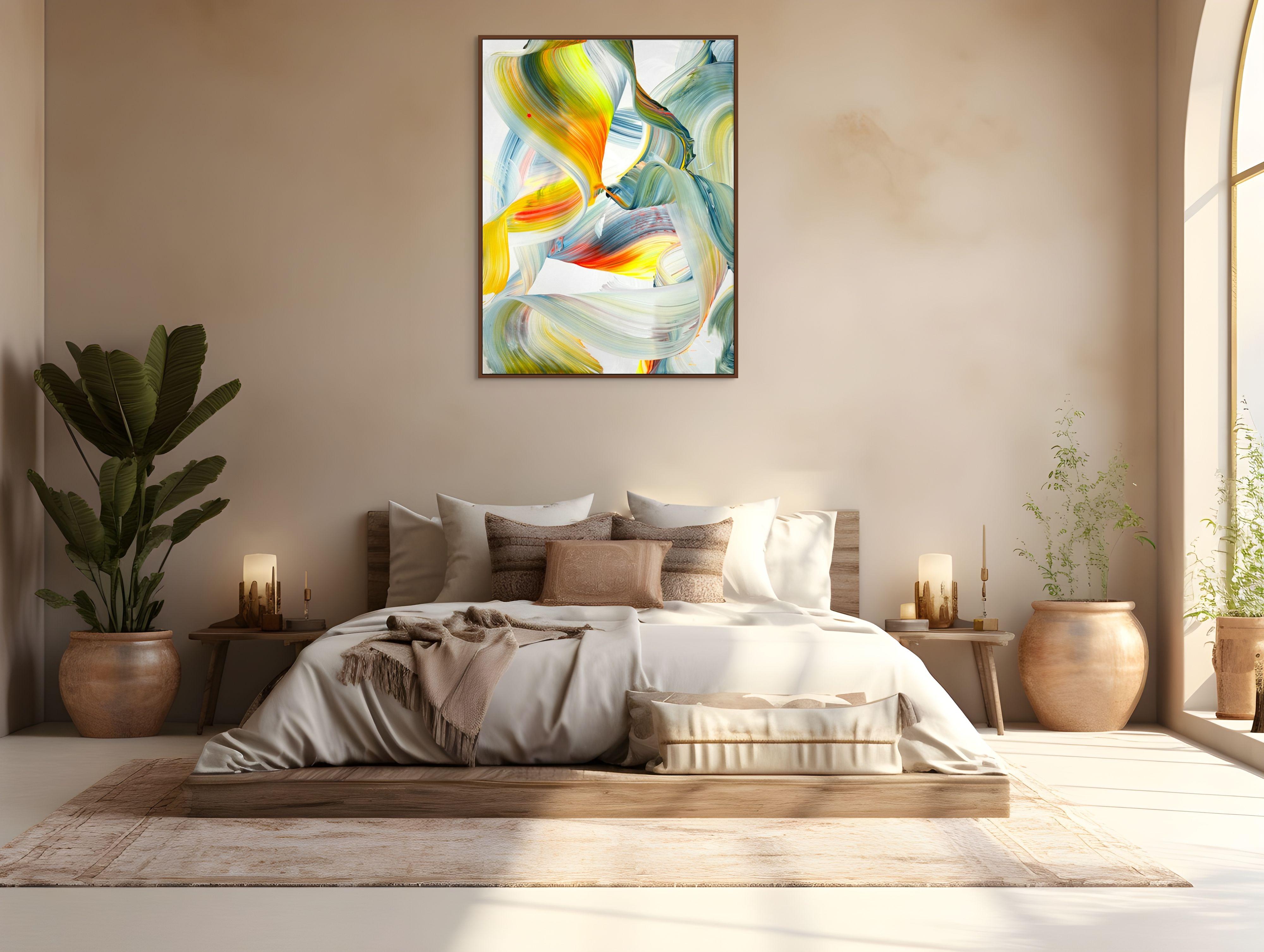 Volver (Pittura astratta) - Painting di Nikolaos Schizas