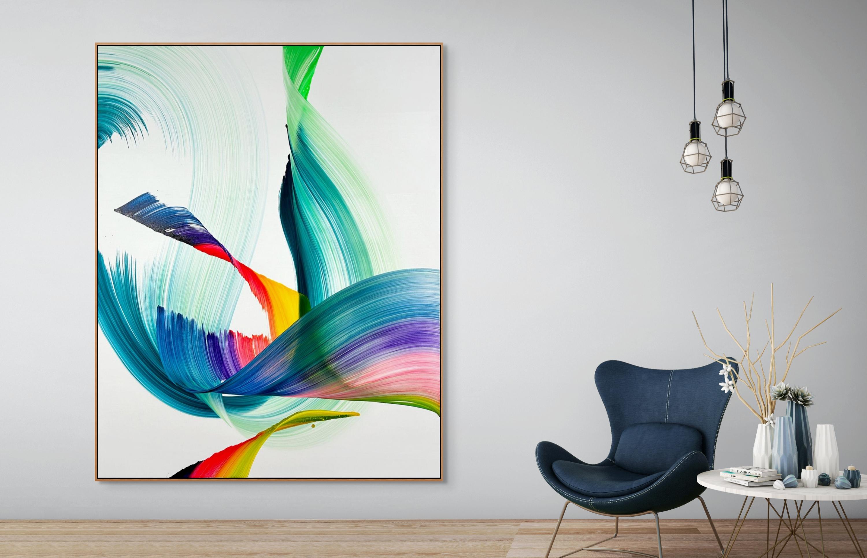 Vuelvo Al Marli (Pittura astratta) - Painting di Nikolaos Schizas