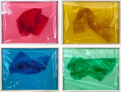 "Simulations" 4 pièces uniques multicolores Contemporary Foil par Nikolaus Koliusis
