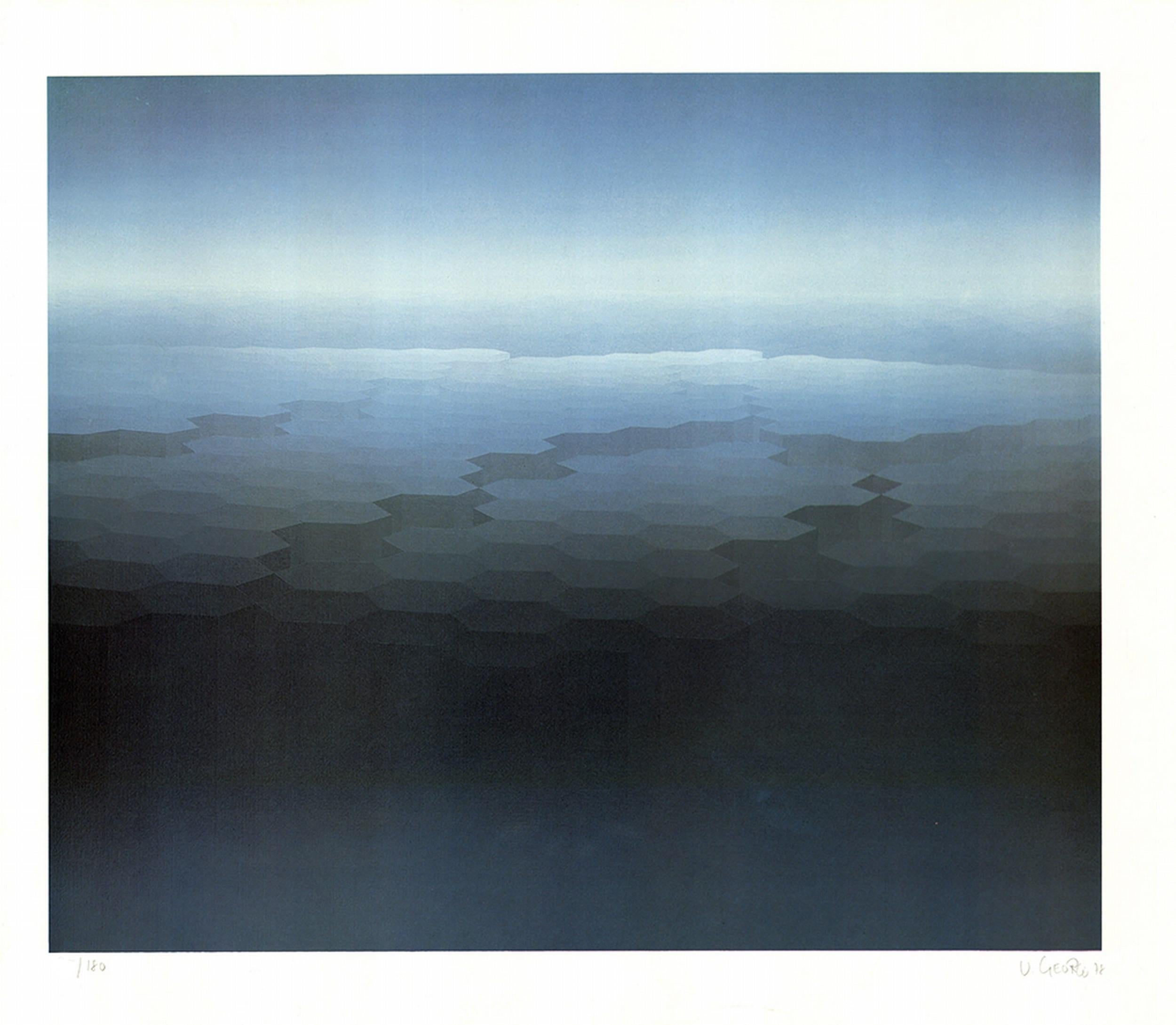 Sin título (Composición geométrica, Vasarely, Op-Art) (~38% DESCUENTO)
