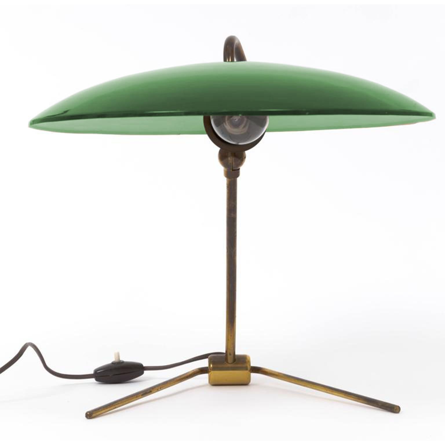 Italian Nikolay Diulgheroff Adjustable Table Lamp, 1938