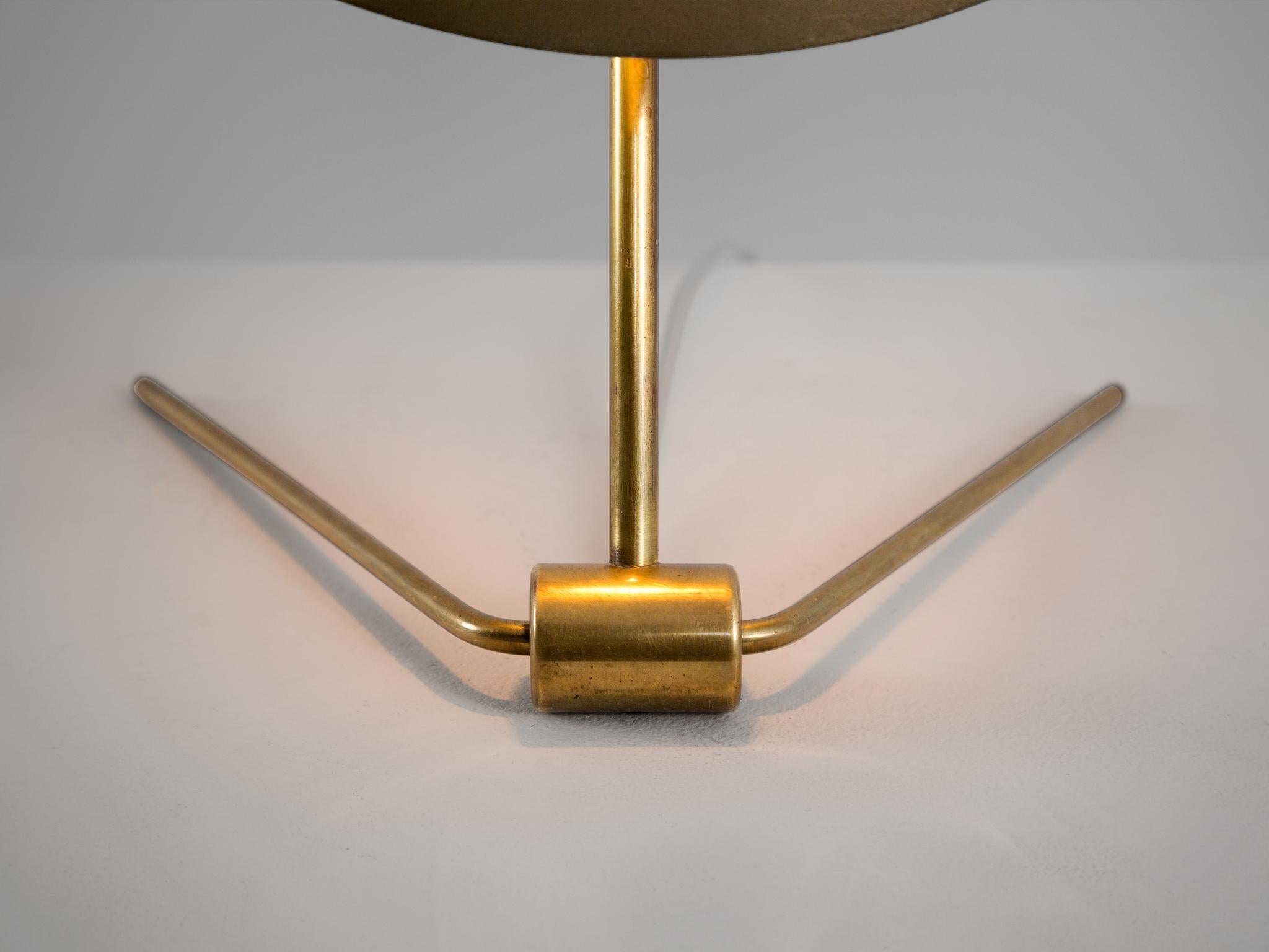 Mid-Century Modern Nikolay Diulgheroff Table Lamp in Brass