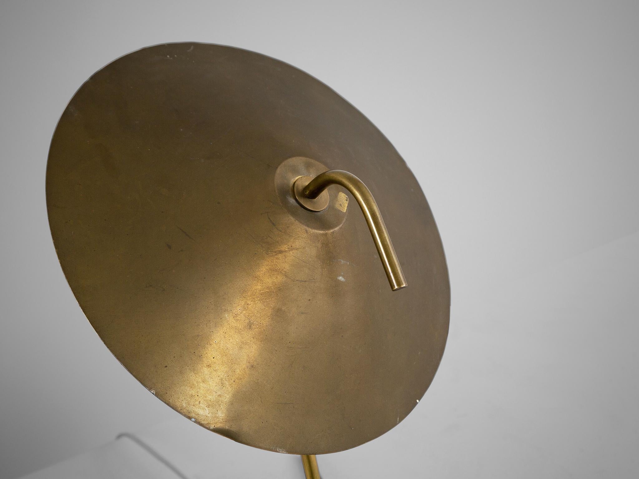 Mid-20th Century Nikolay Diulgheroff Table Lamp in Brass