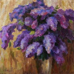 Lilas dans un vase - peinture n° 2