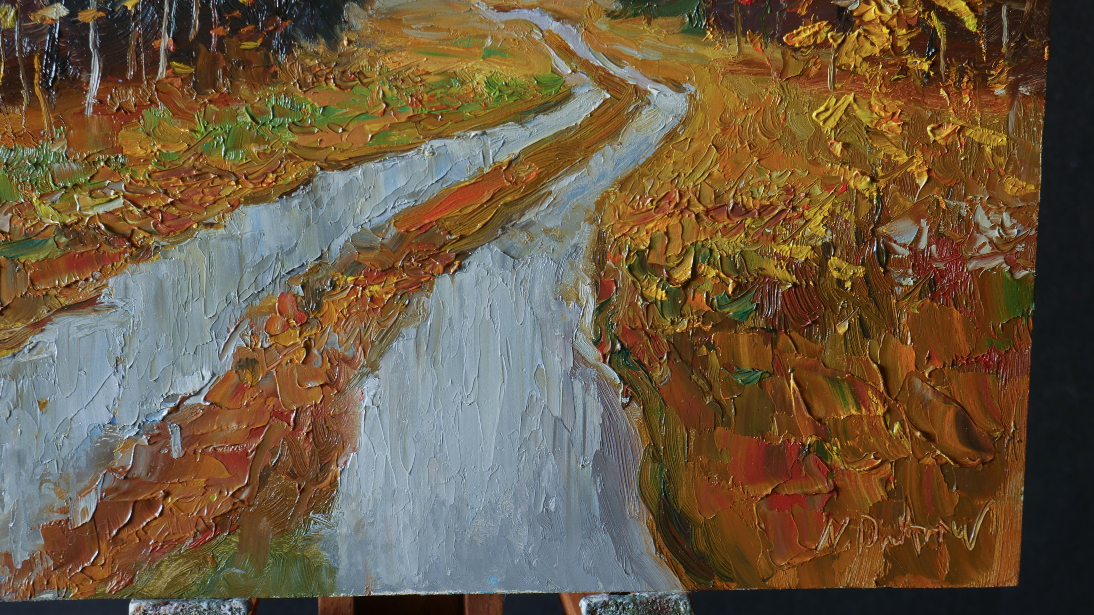 Across The Autumn Forest - autumn landscape painting For Sale 4