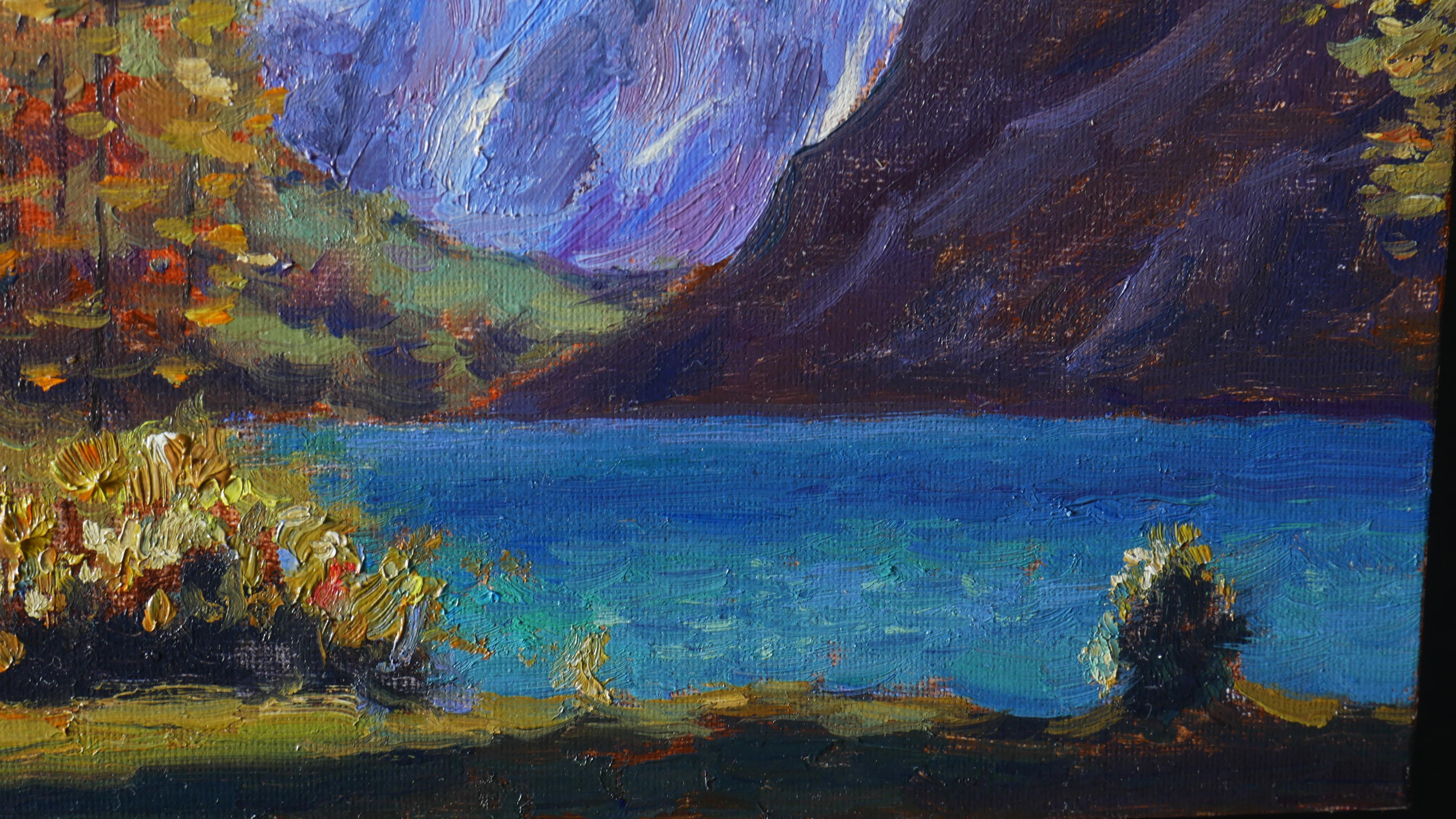 Anong Of The Altai Mountains – originale sonnige Landschaft, Gemälde im Angebot 1