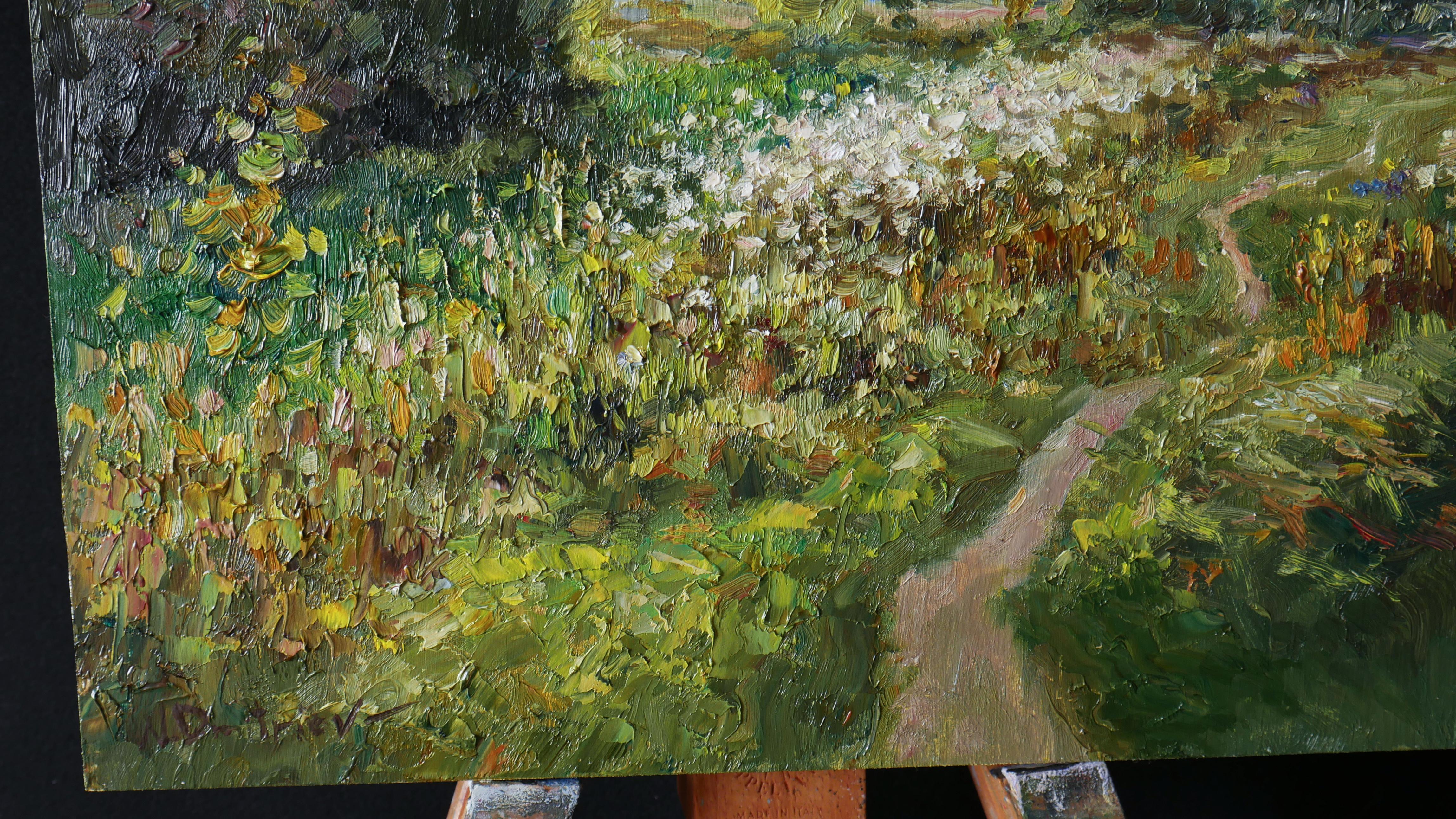 Mediodía de agosto - paisaje impresionista, pintura en venta 2
