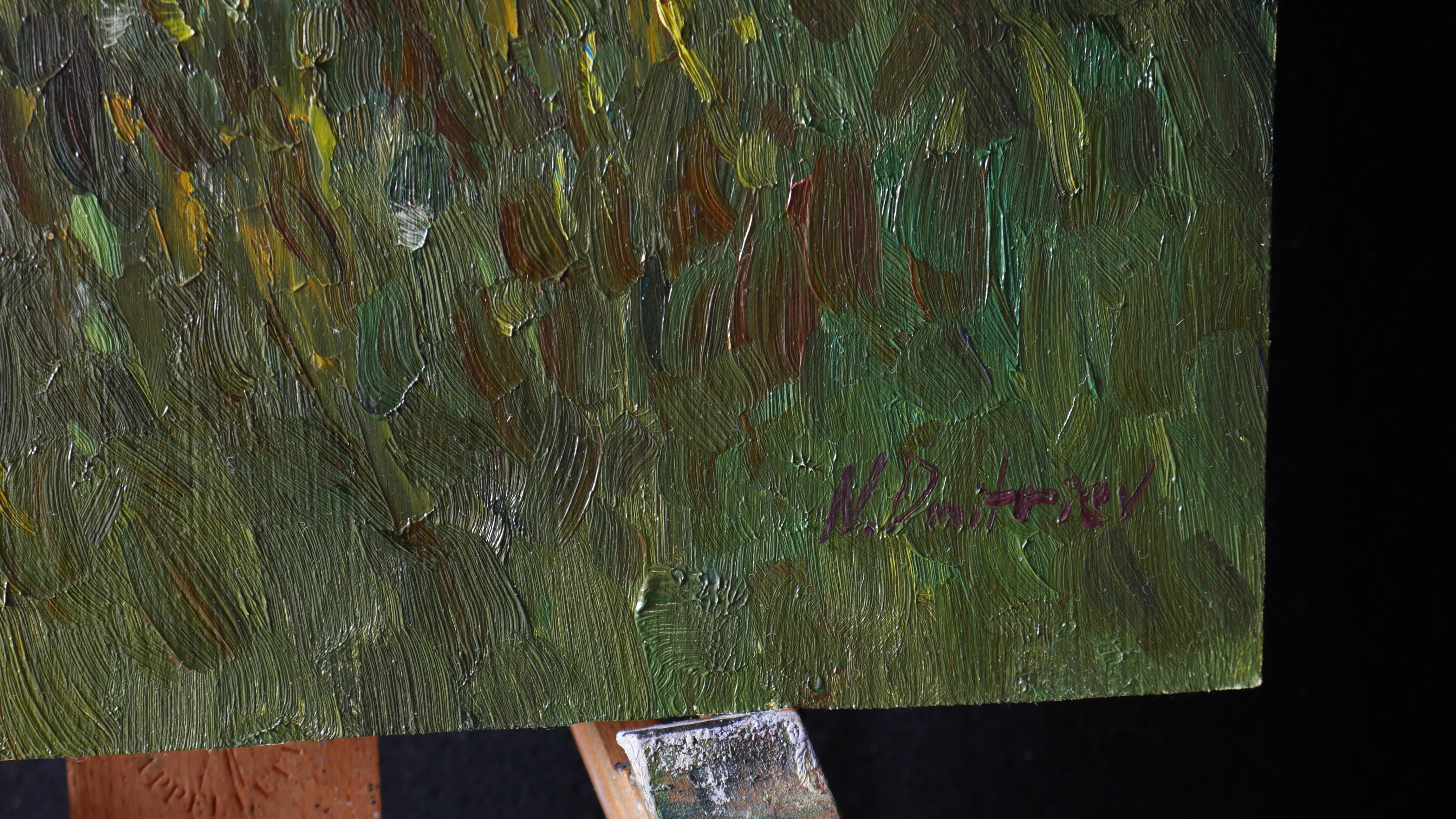 Herbstherbs 1 – impressionistische Landschaft, Gemälde im Angebot 3
