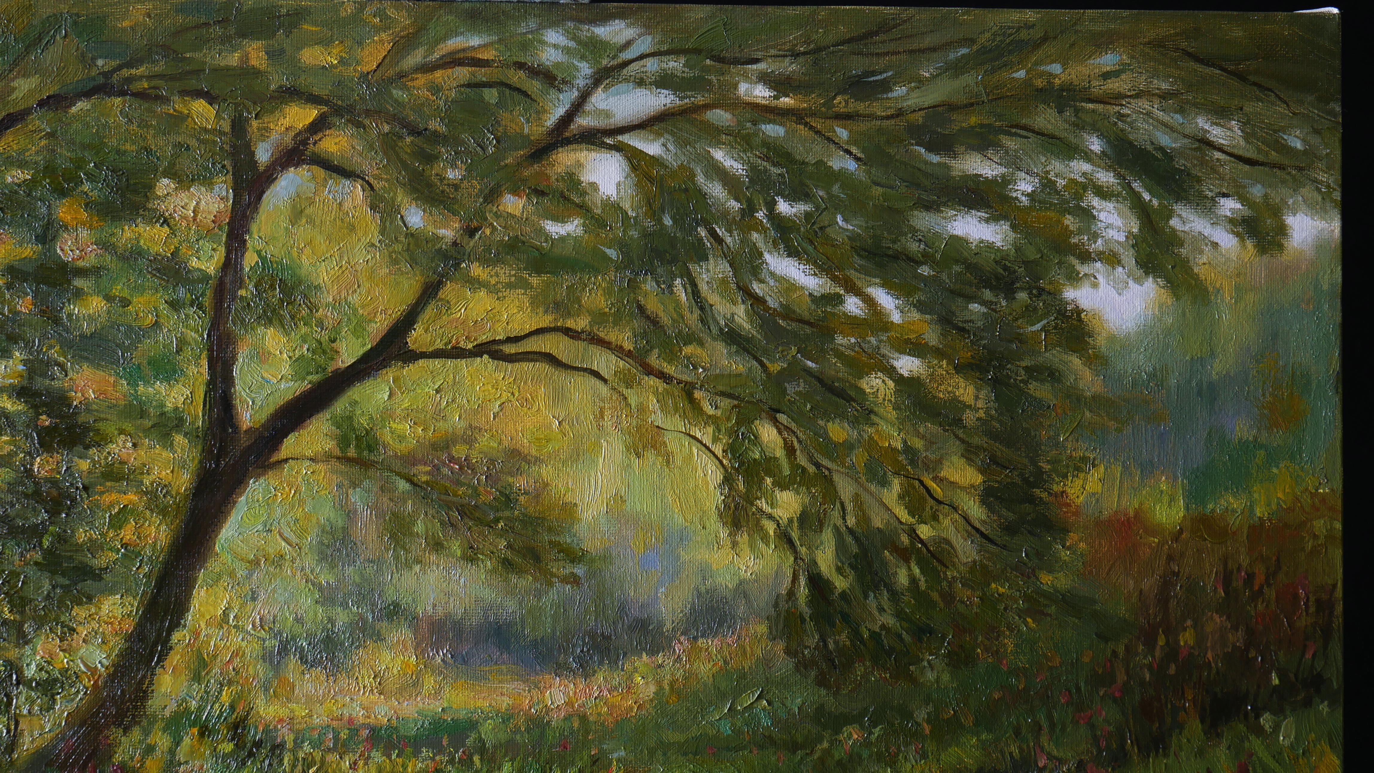 Mood d'automne - peinture de paysage d'automne en vente 2