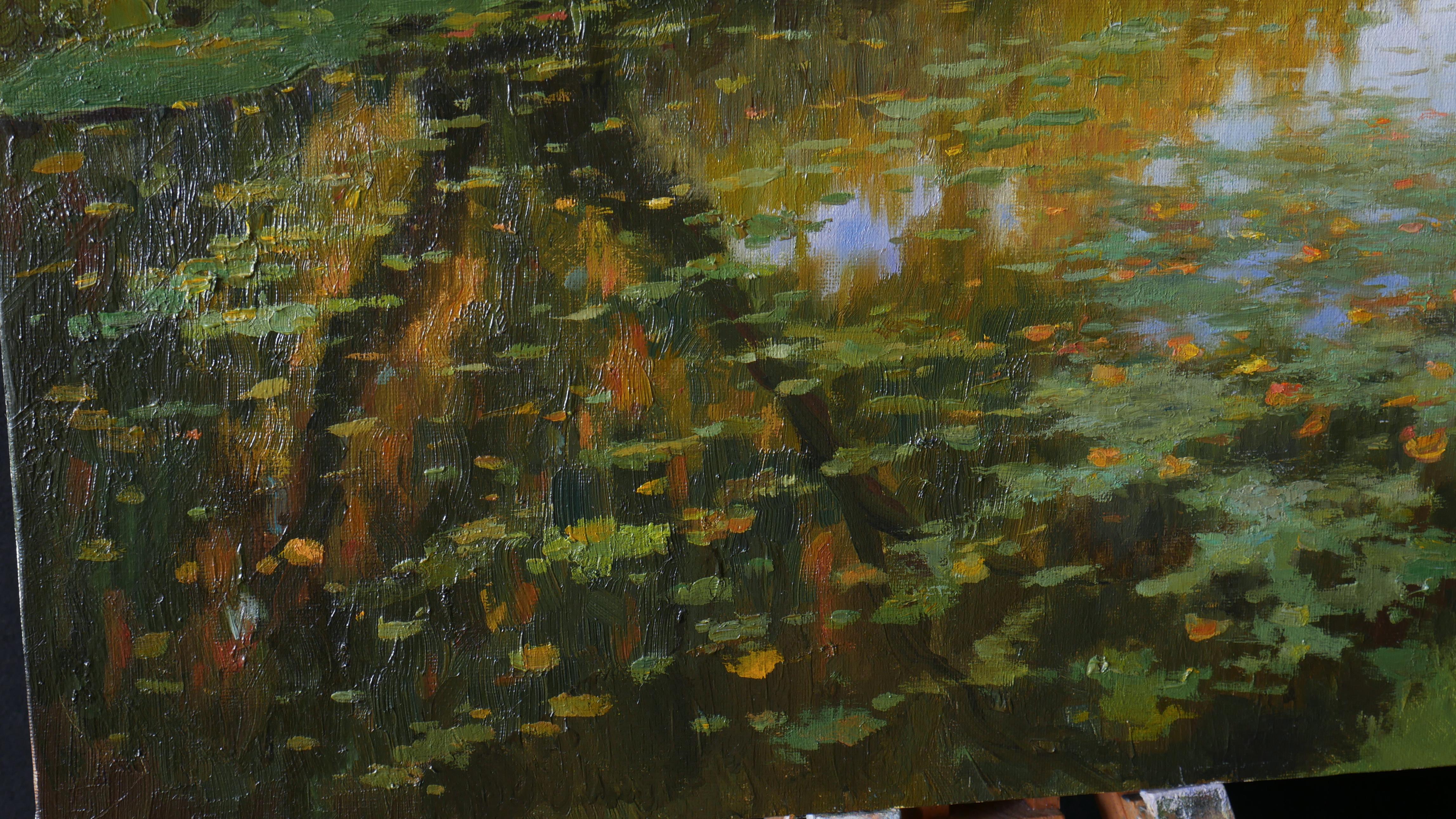 Autumn Mood - pintura de paisaje otoñal en venta 3