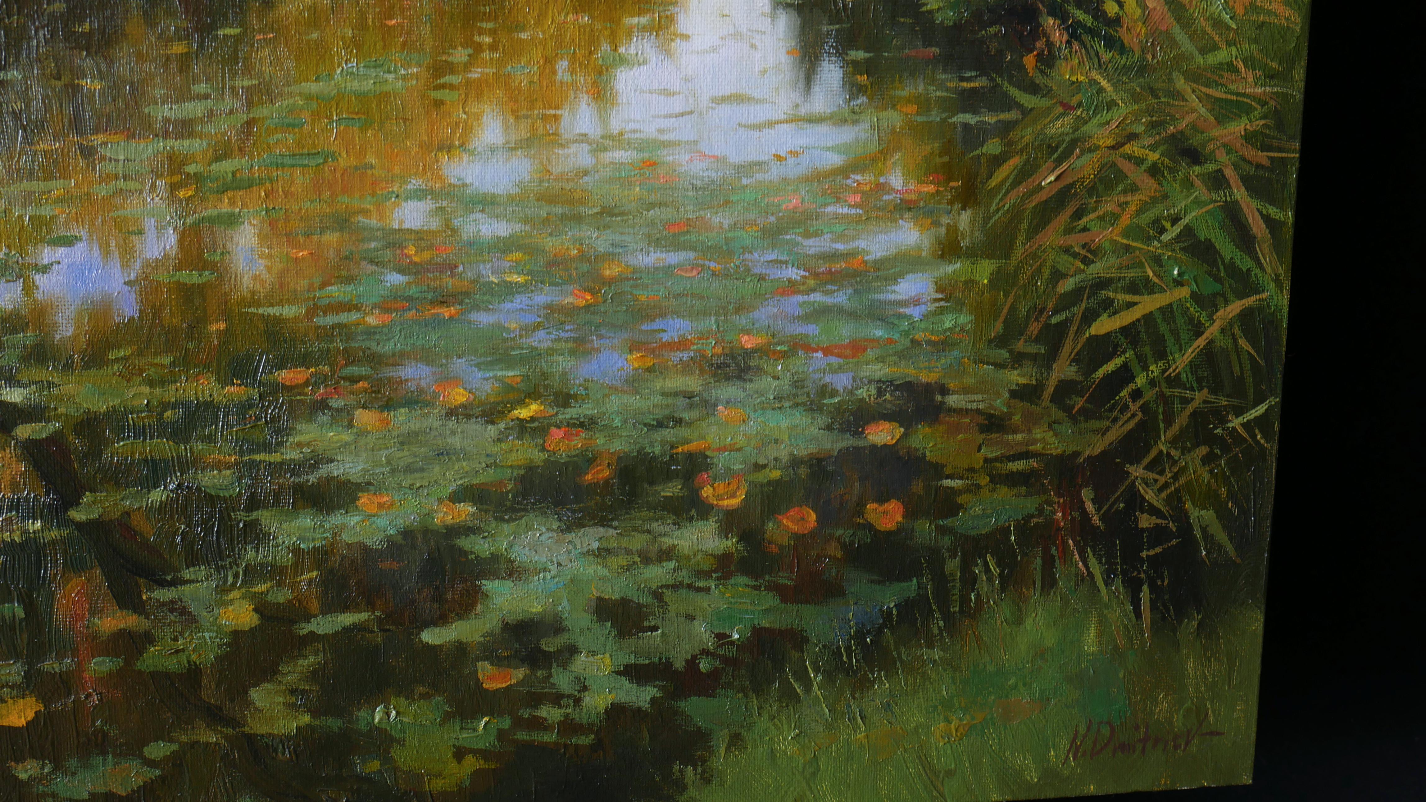 Autumn Mood - pintura de paisaje otoñal en venta 4
