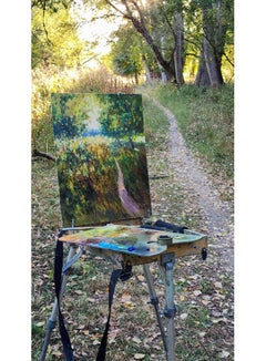 Herbst-Sonnenlicht – impressionistische Landschaft, Malerei