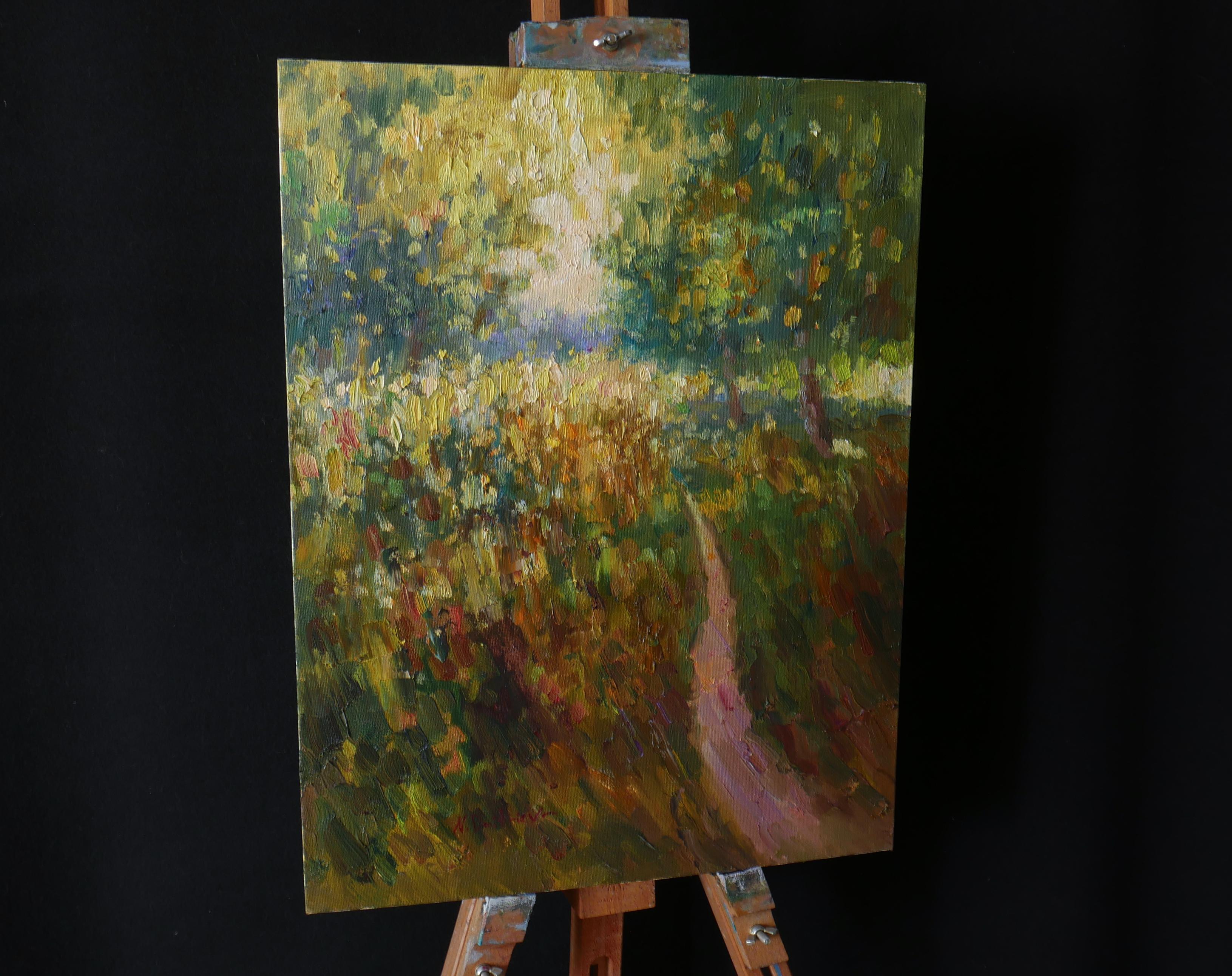 Luce d'autunno - paesaggio impressionista, pittura - Painting Impressionismo di Nikolay Dmitriev