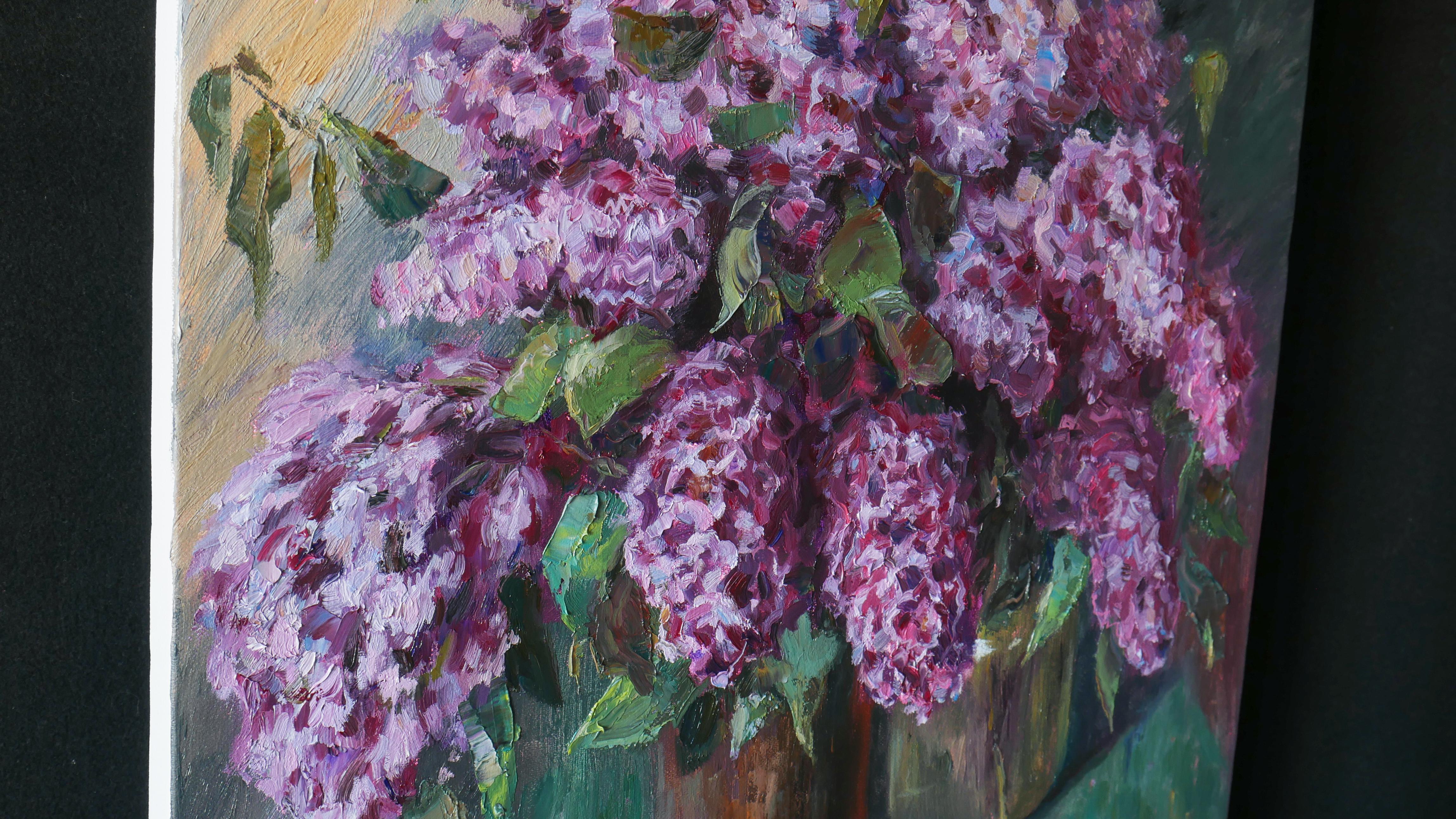 Bouquets Of Fragrant Lilacs - Impressionist Painting by Nikolay Dmitriev