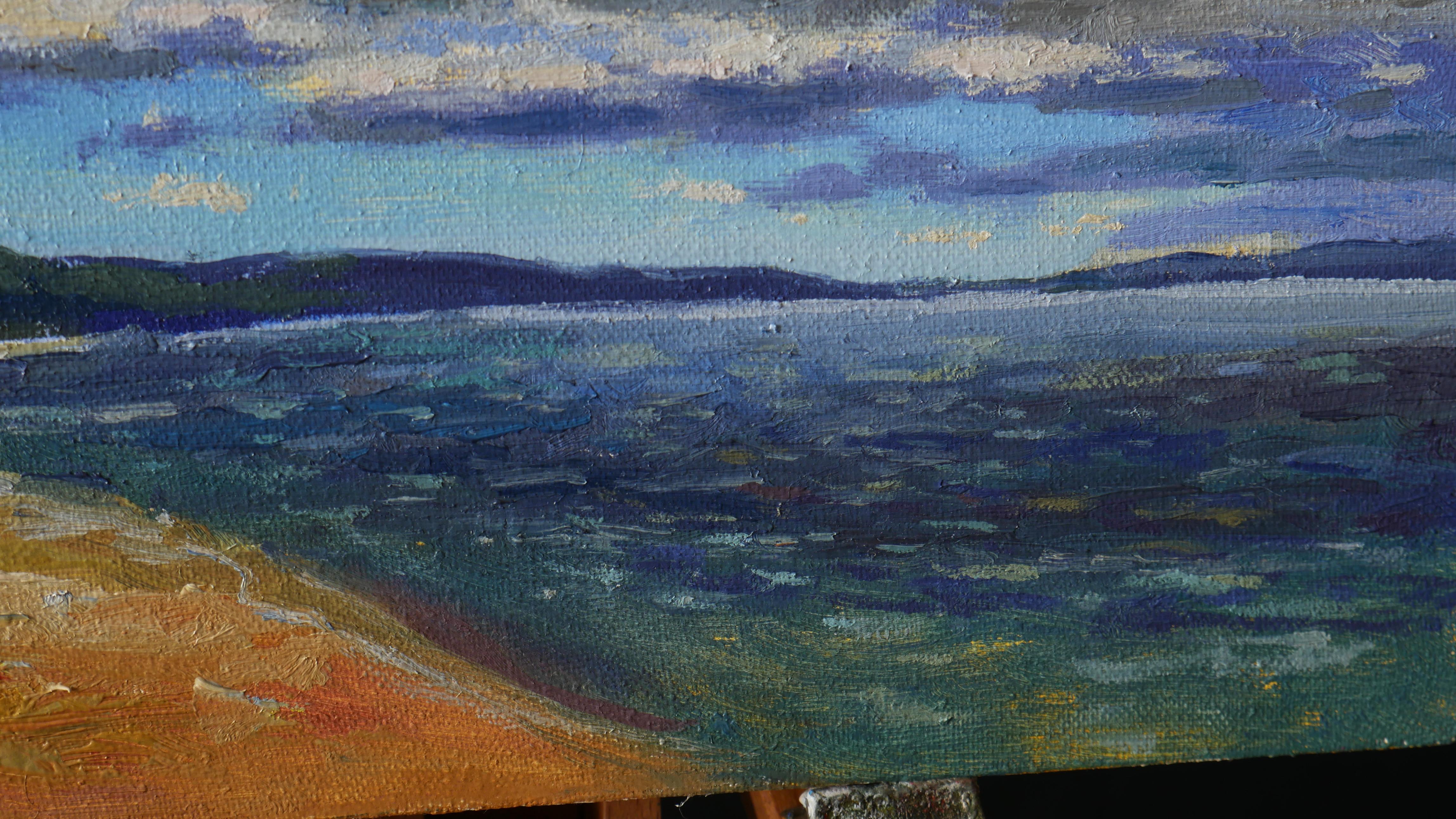 Clouds and Sea - sea landscape painting For Sale 2