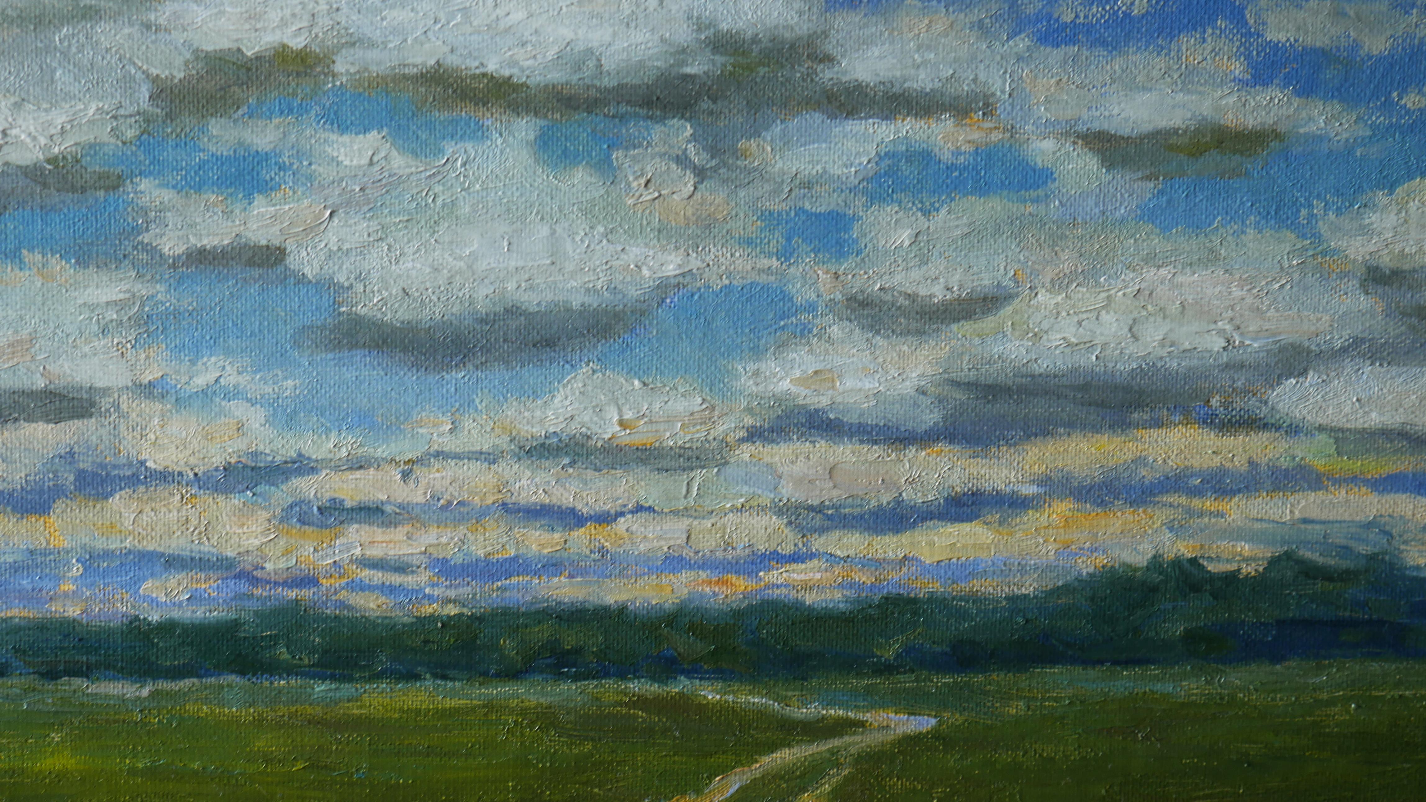 Clouds - original landscape, painting For Sale 1