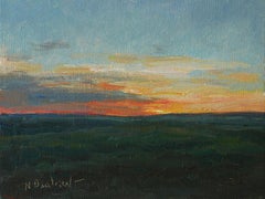 Elusive Evening Light. Oil painting
