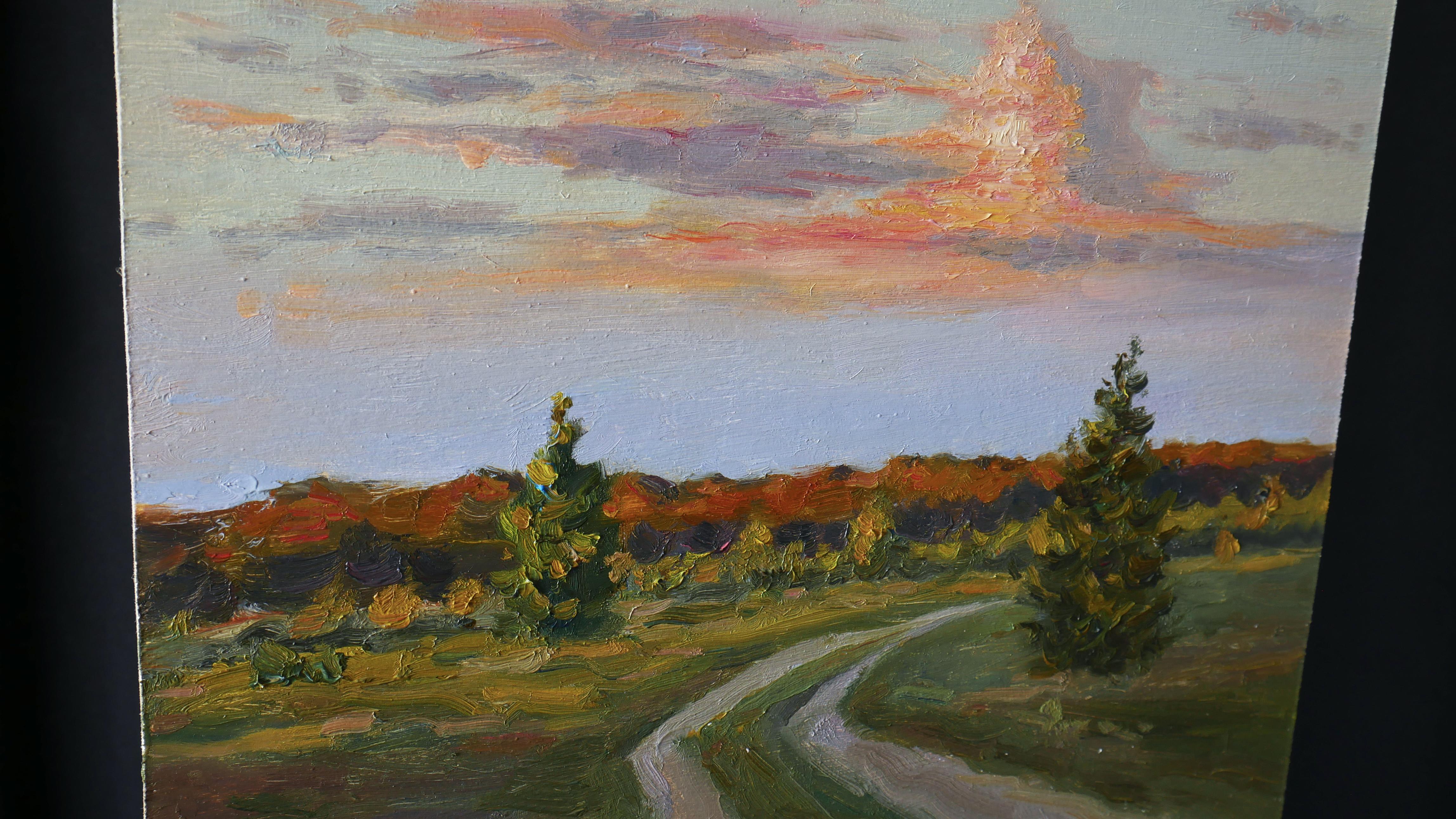Nuvole della sera. Pittura ad olio - Painting Impressionismo di Nikolay Dmitriev