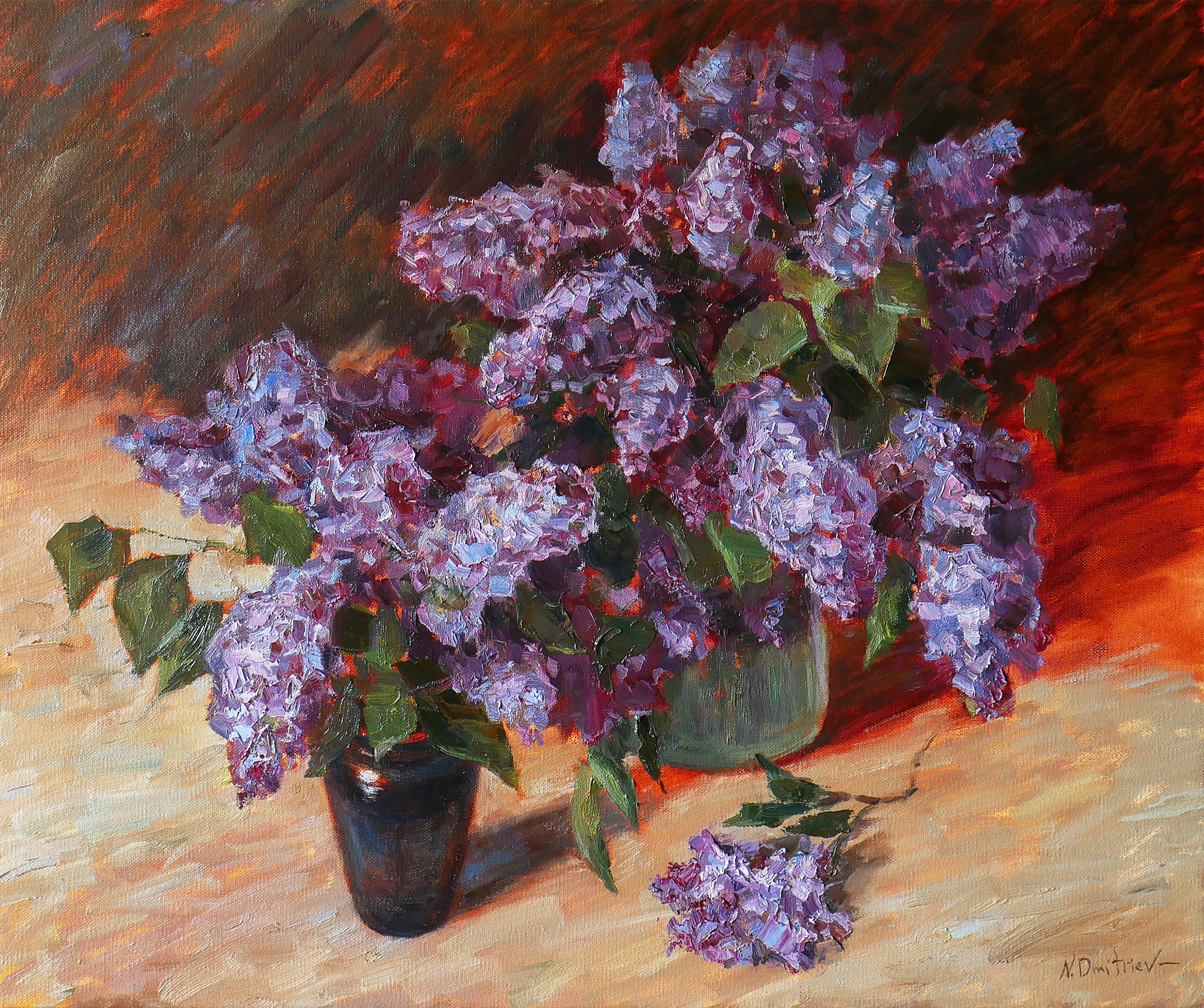 Still-Life Painting Nikolay Dmitriev - Fleurs du printemps