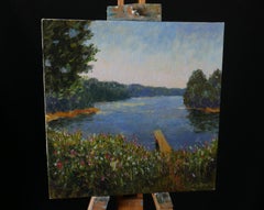 Hot Midday - original summer landscape, painting