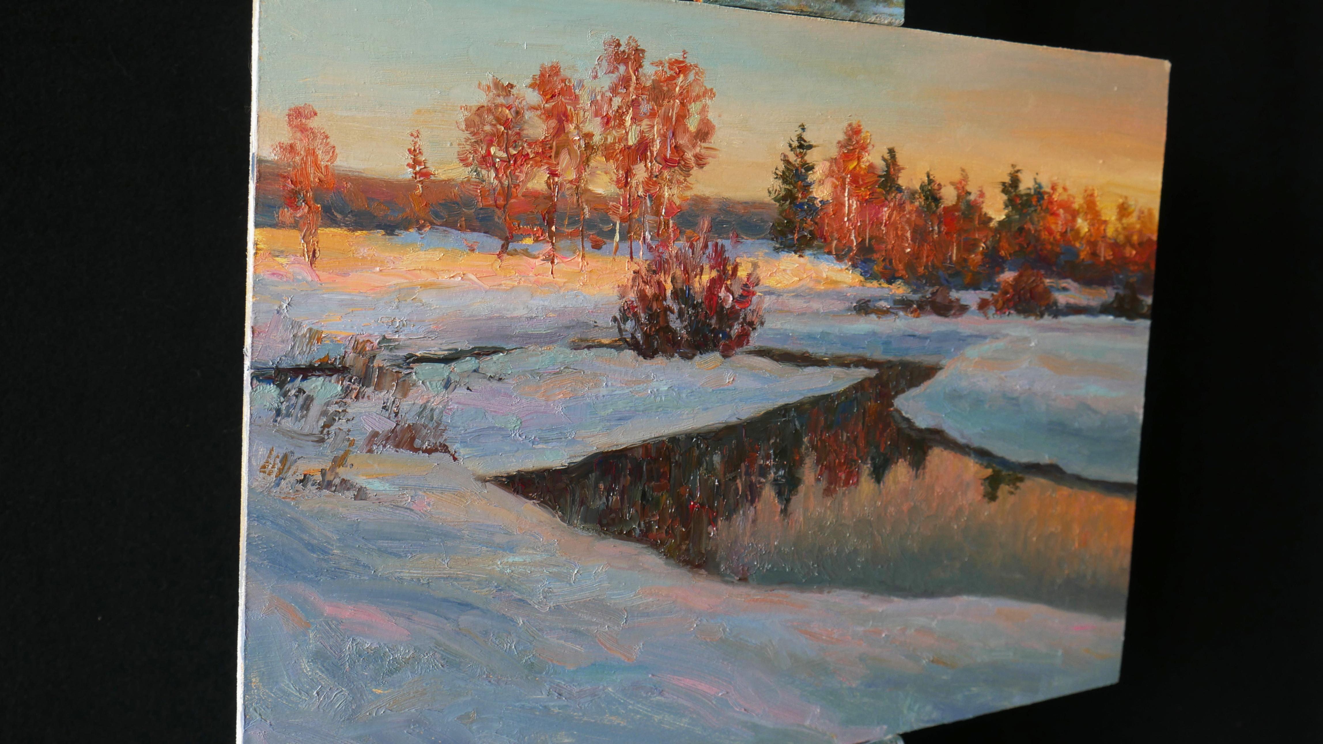 La luce del giorno che svanisce - Painting Impressionismo di Nikolay Dmitriev