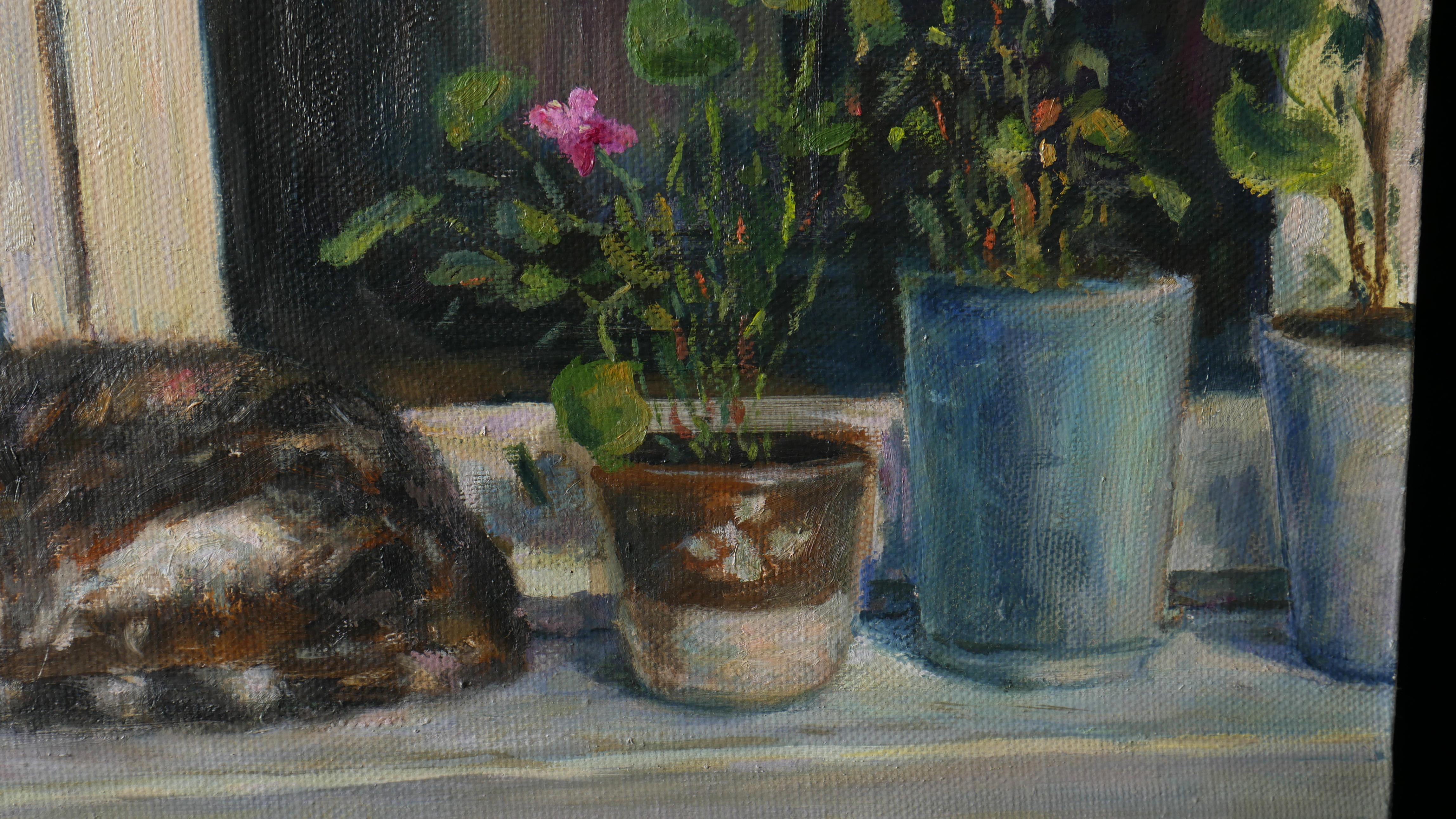 Marqués se quedó dormido. Pintura al óleo en venta 2
