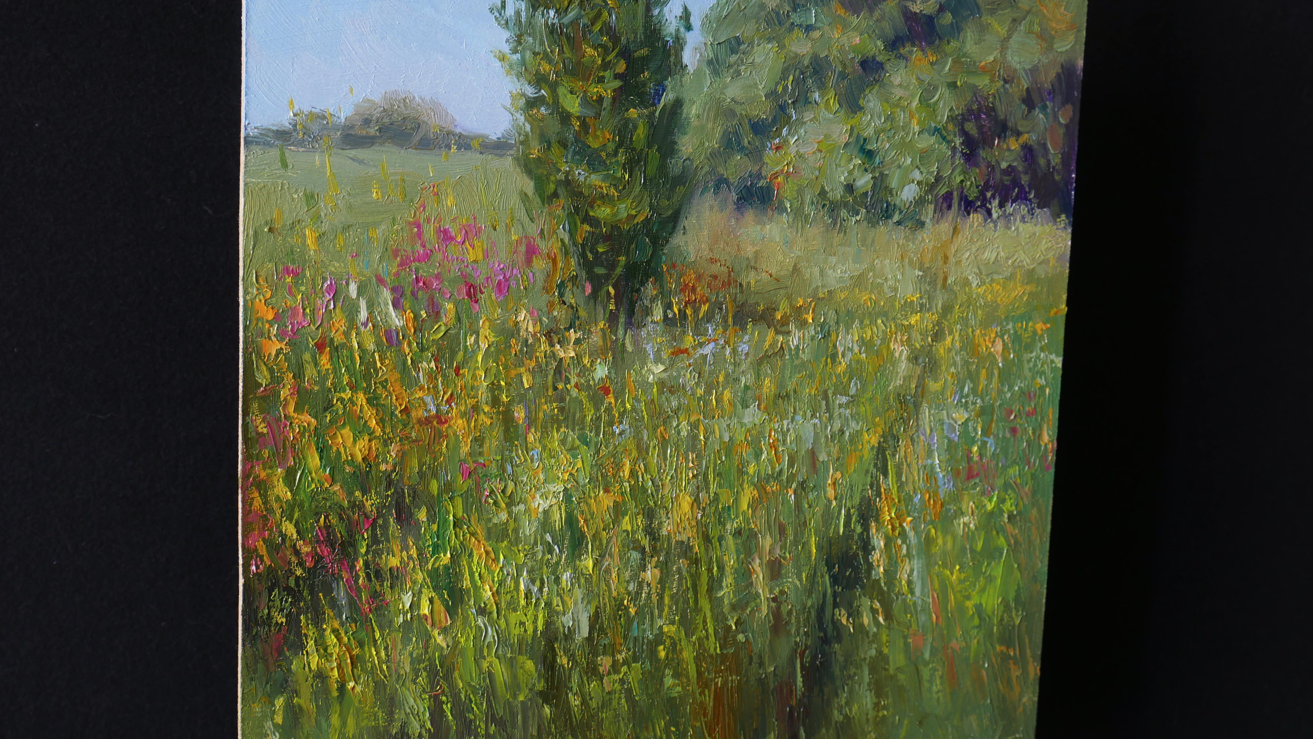 Fiori di campo. Pittura ad olio - Painting Impressionismo di Nikolay Dmitriev