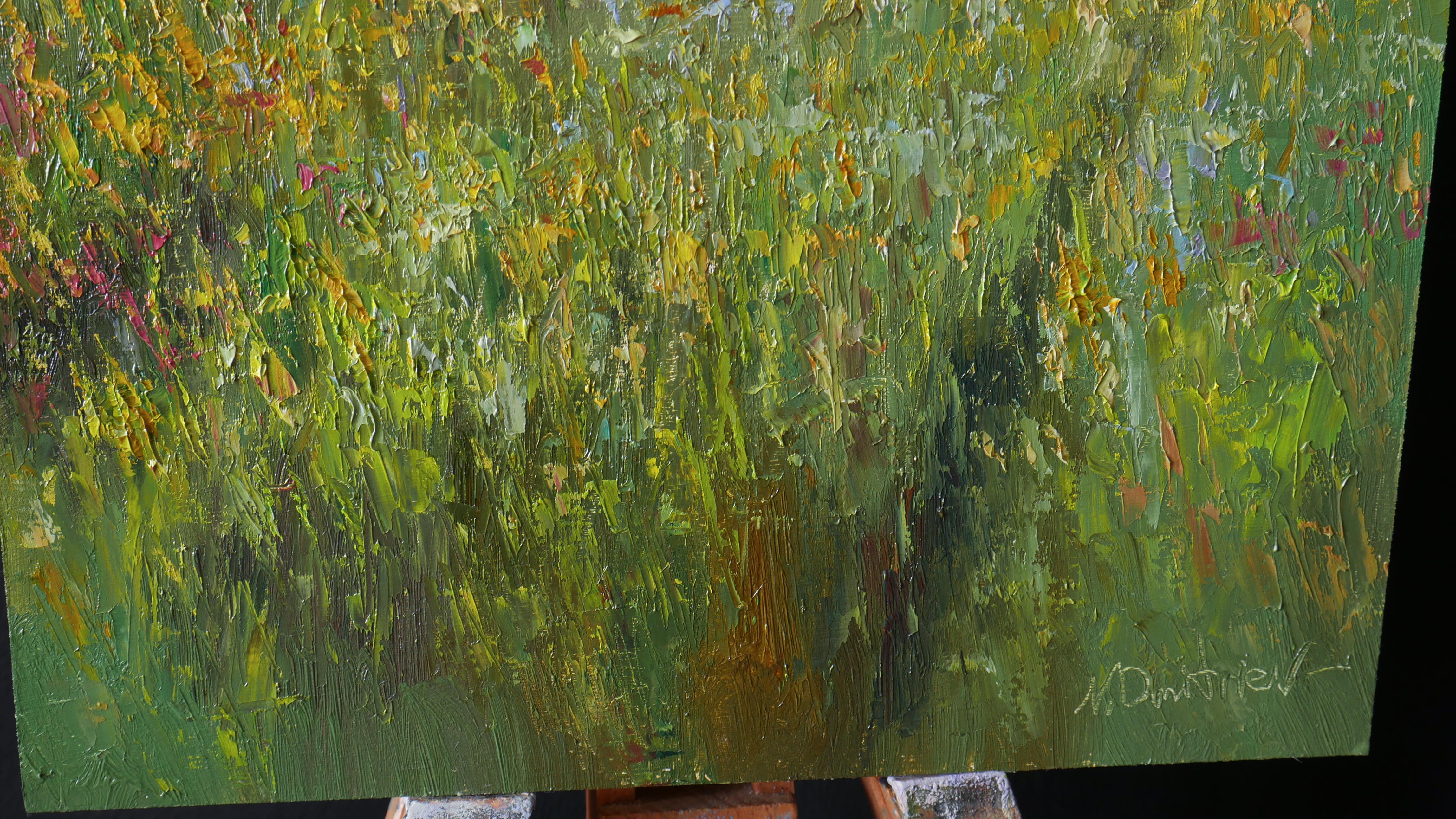 Fiori di campo. Pittura ad olio in vendita 1