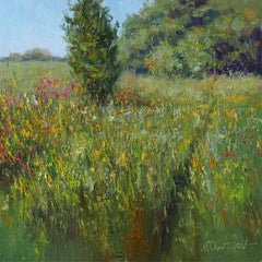 Flores del prado. Pintura al óleo