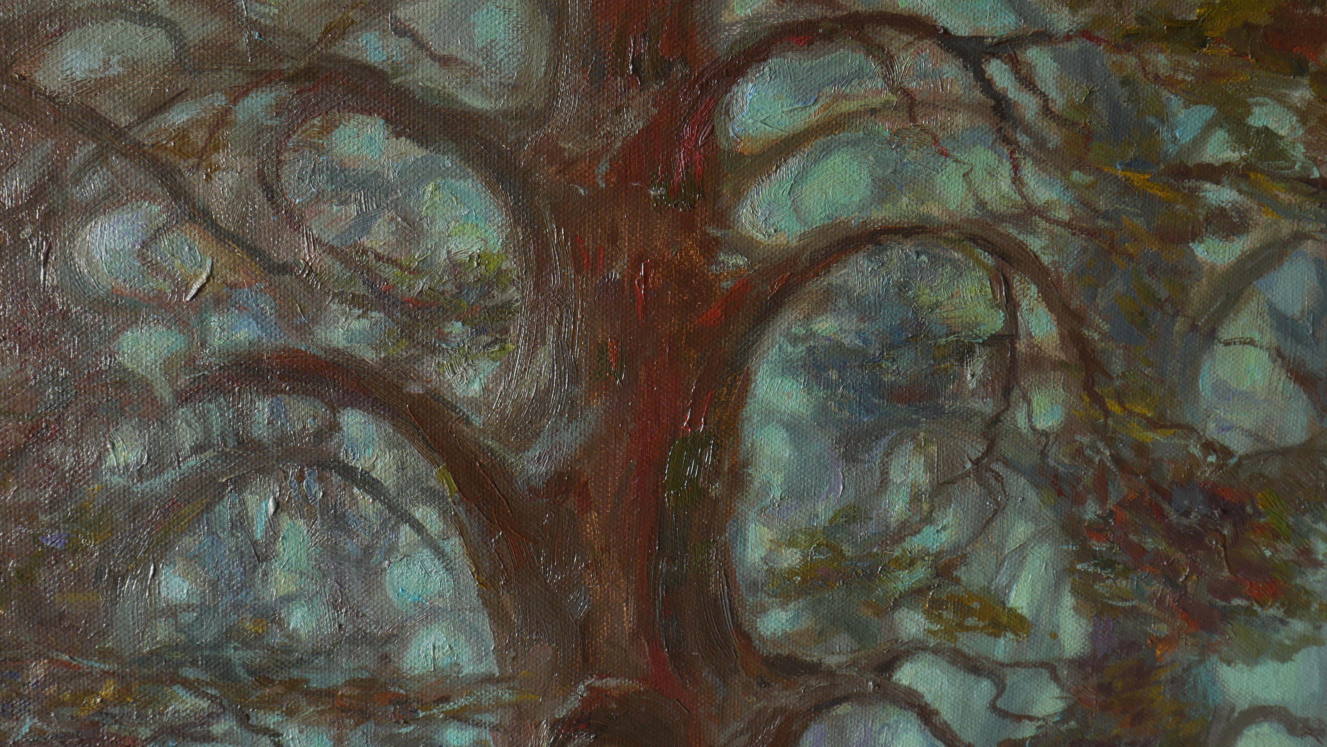 Mysterious Forest From The Fairy Tales Of My Childhood - painting For Sale 6