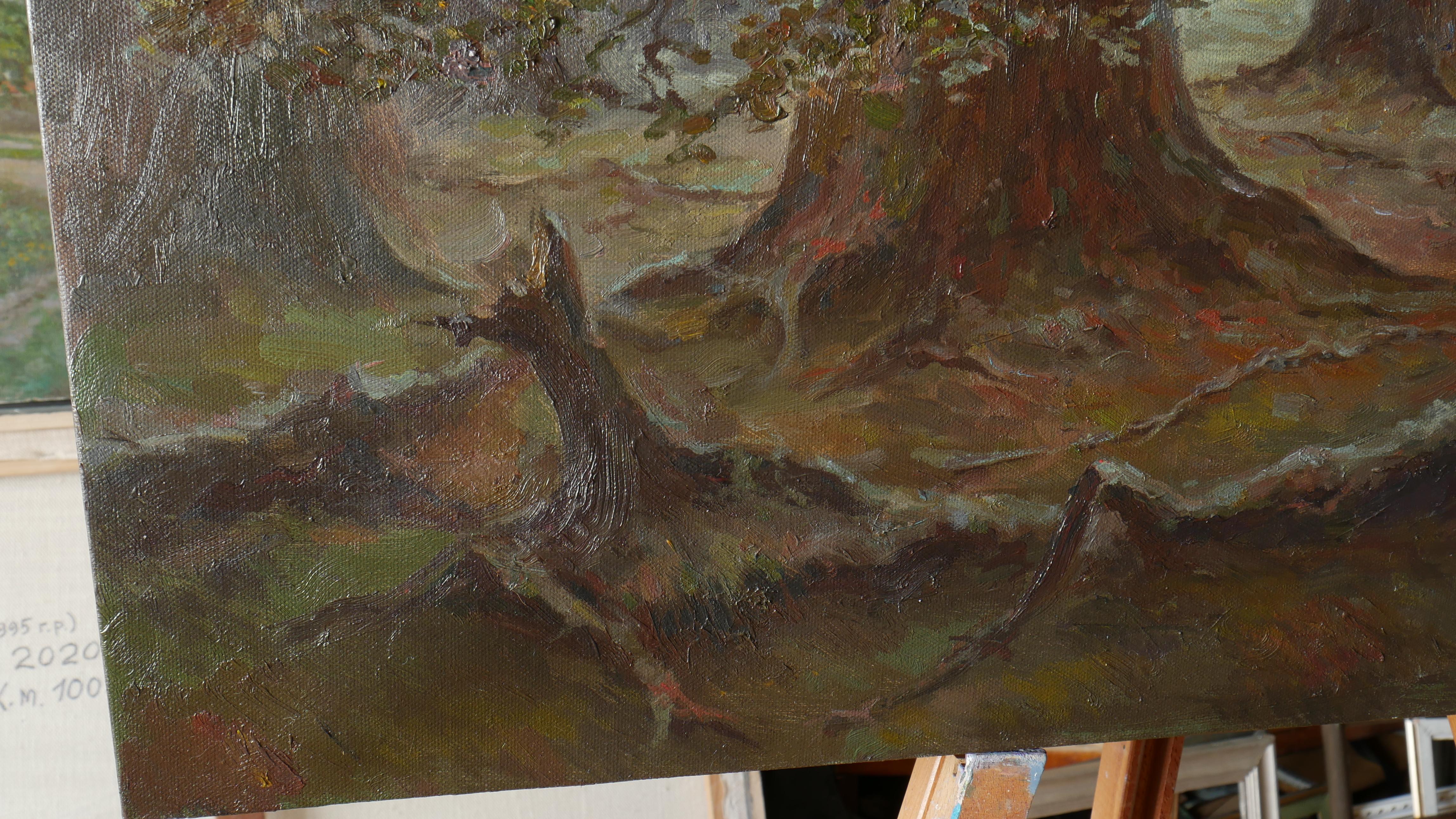 Mysterious Forest From The Fairy Tales Of My Childhood - painting For Sale 8