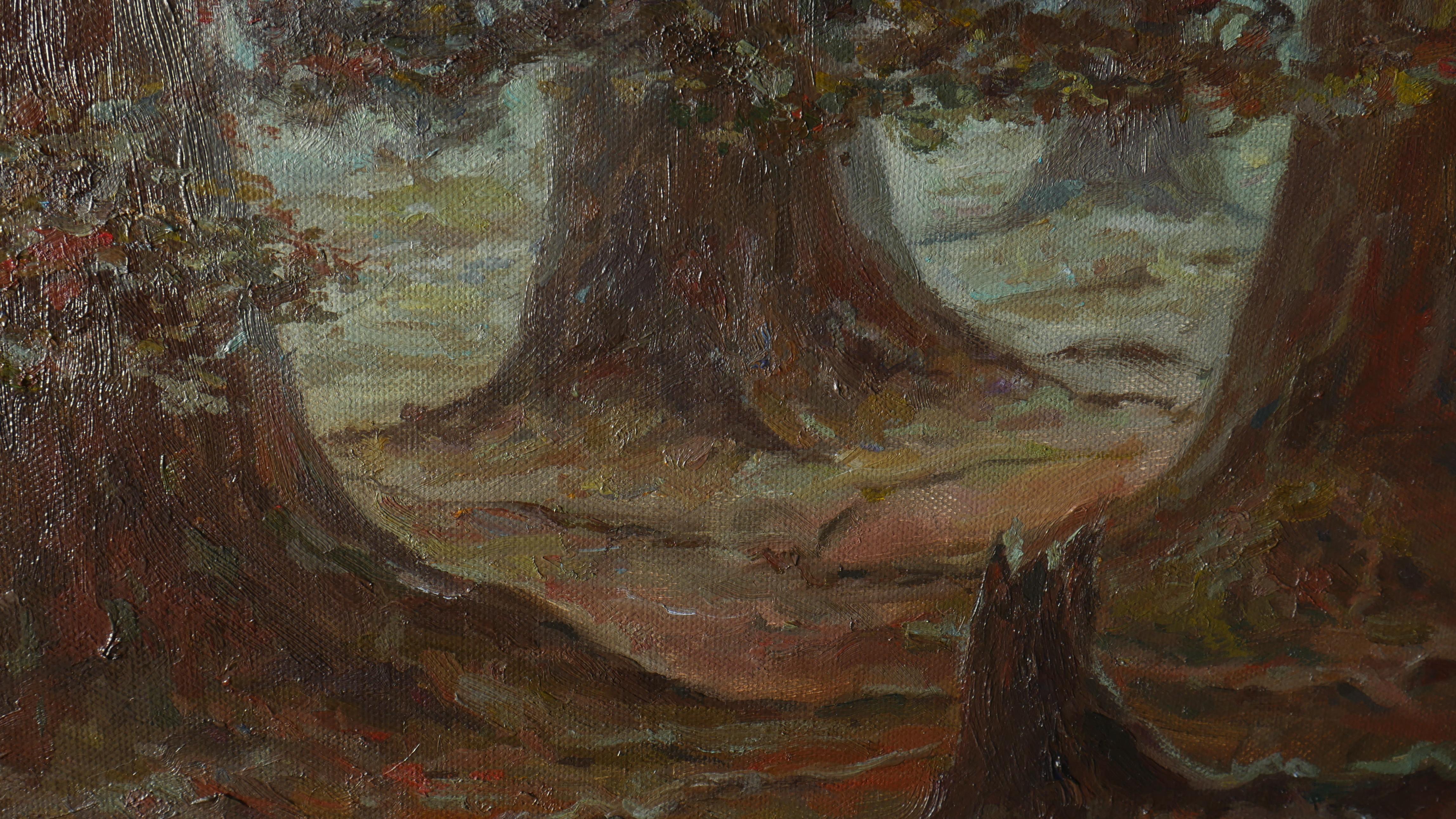 Mysterious Forest From The Fairy Tales Of My Childhood - painting For Sale 12