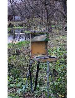 November Sunlight - original sunny landscape, painting