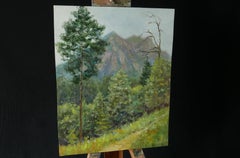 Rain In The Mountains - mountains landscape painting