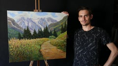 Summer In The Mountains - mountain landscape painting