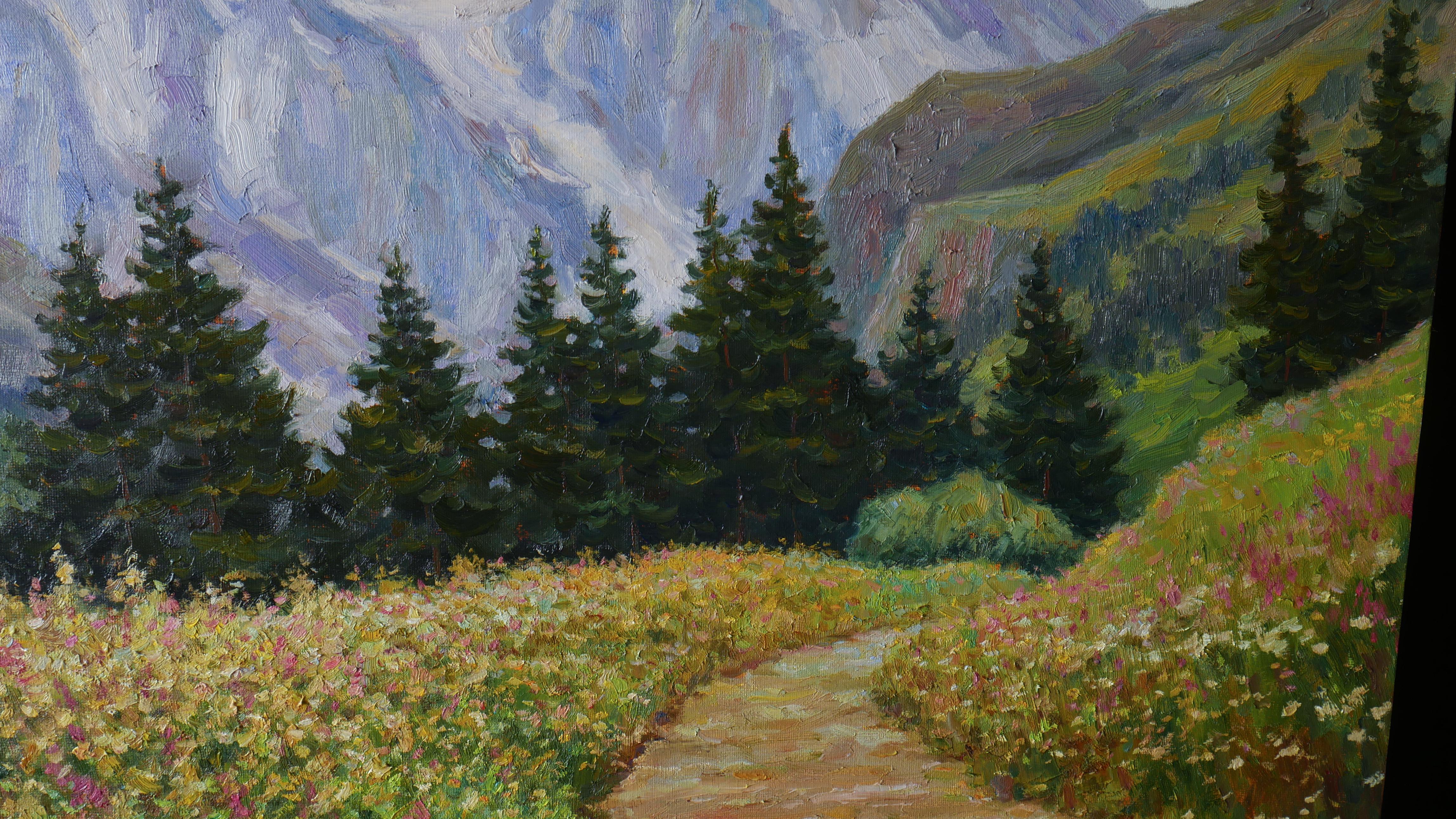 Summer In The Mountains - mountain landscape painting For Sale 3