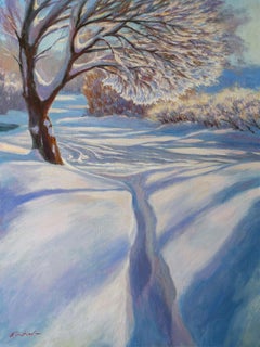 Sunny Lace Of Winter- pintura al óleo original