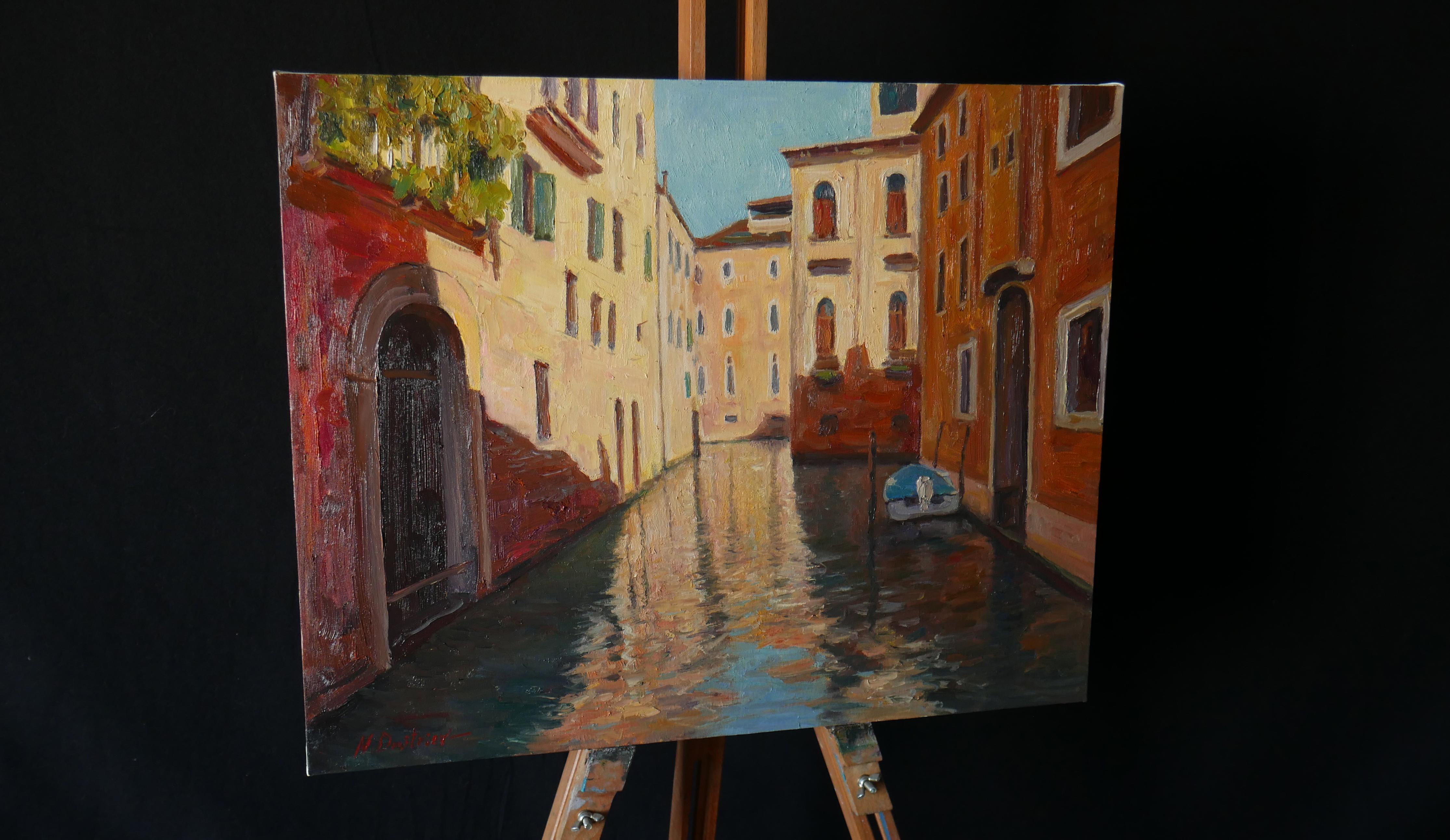 Peinture de paysage urbain de Venise - Sunny Venice - Painting de Nikolay Dmitriev