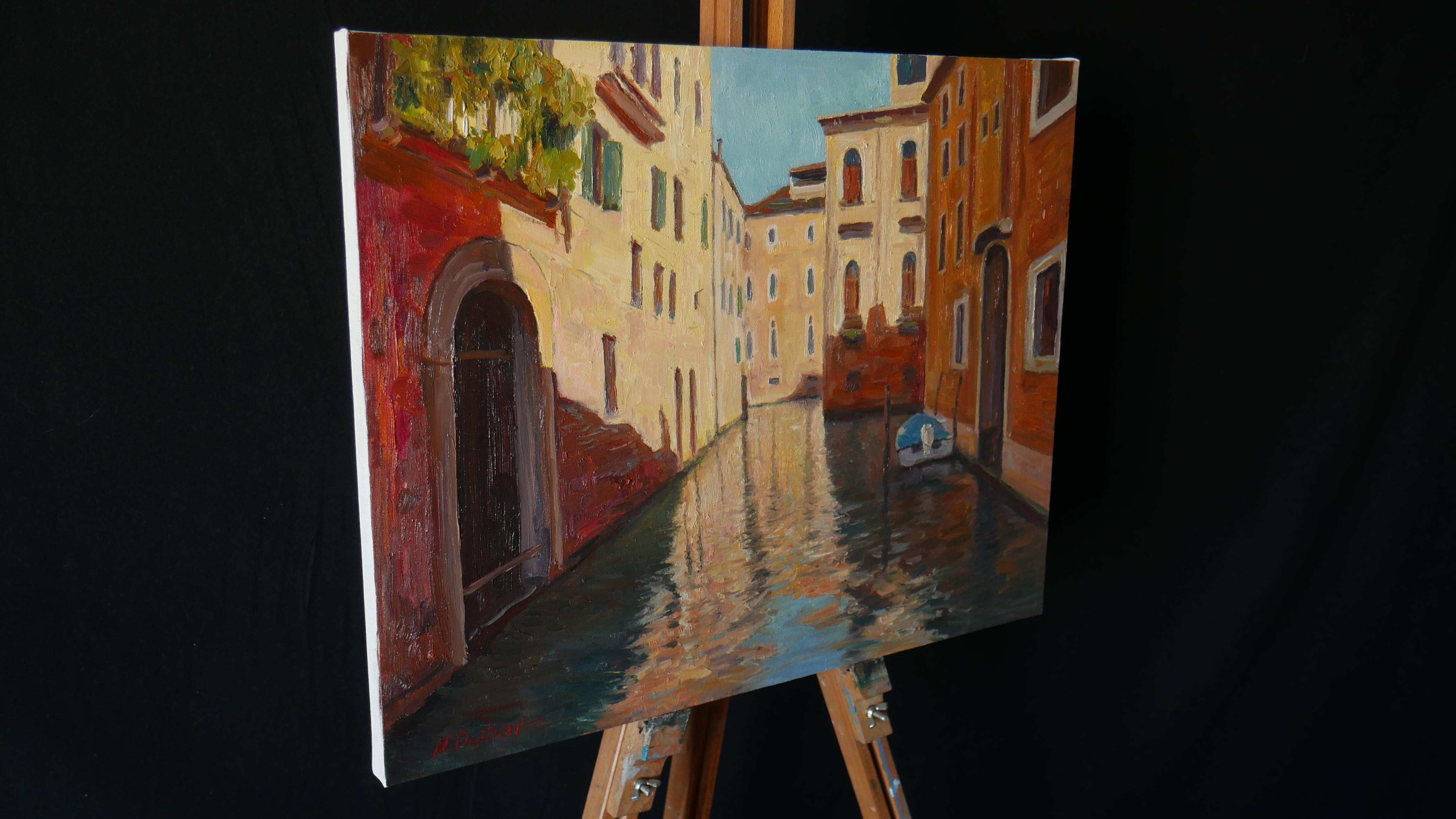 Peinture de paysage urbain de Venise - Sunny Venice - Impressionnisme Painting par Nikolay Dmitriev