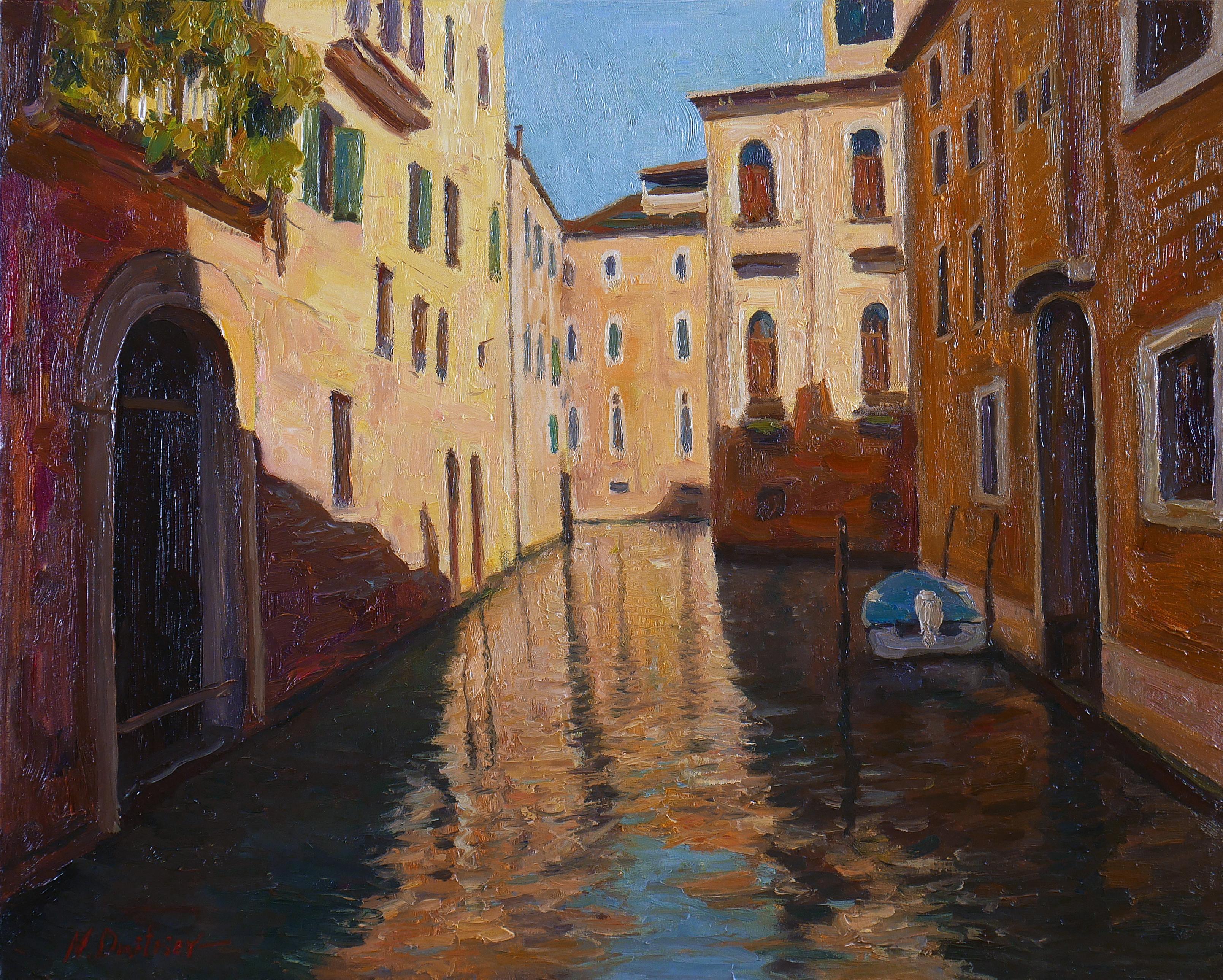 Interior Painting Nikolay Dmitriev - Peinture de paysage urbain de Venise - Sunny Venice