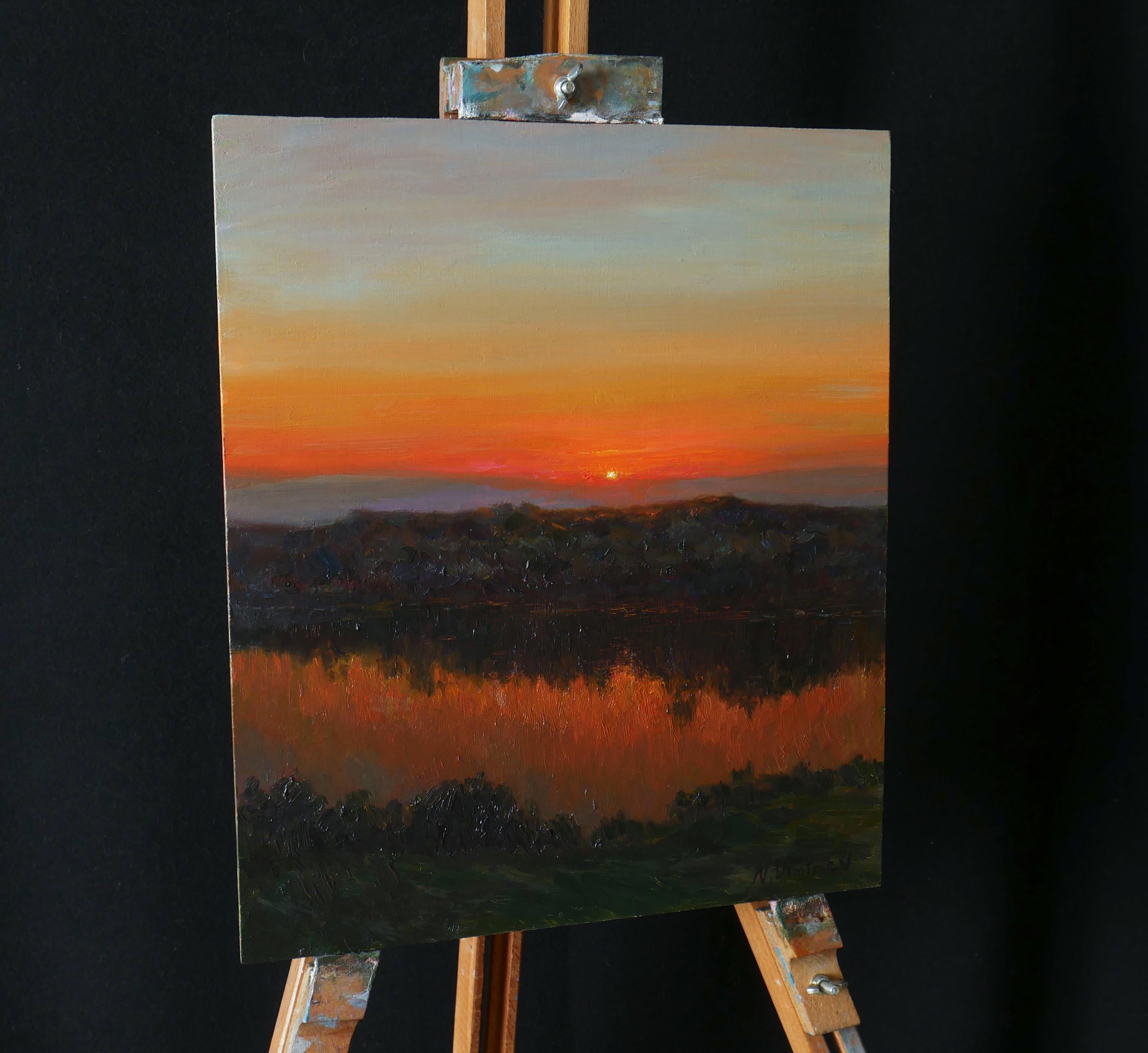 Sunset Over Silence - Painting by Nikolay Dmitriev