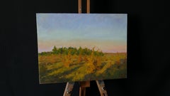 The Autumn Sunset - sunset landscape painting