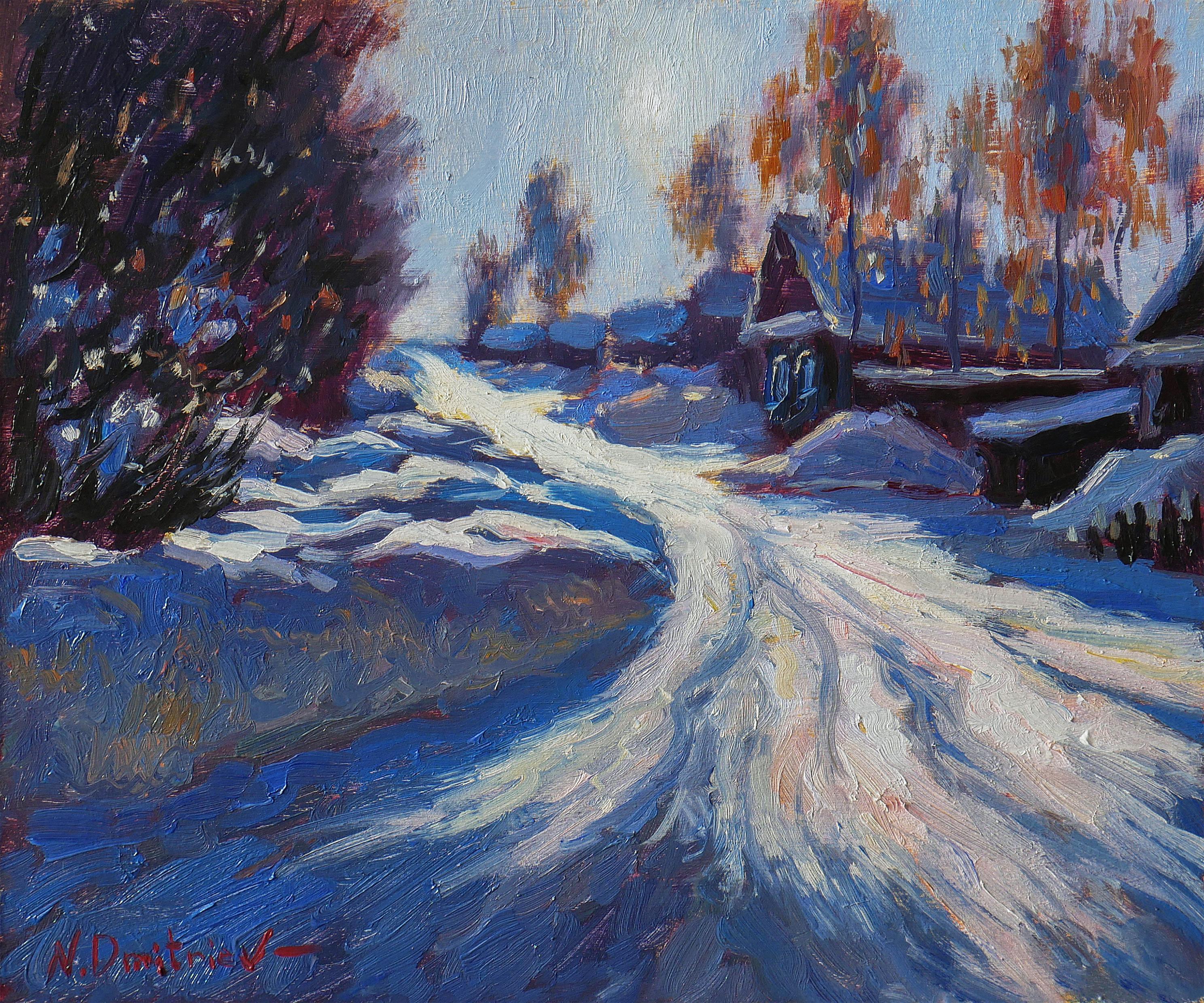 Die leuchtende Sonne des Winters