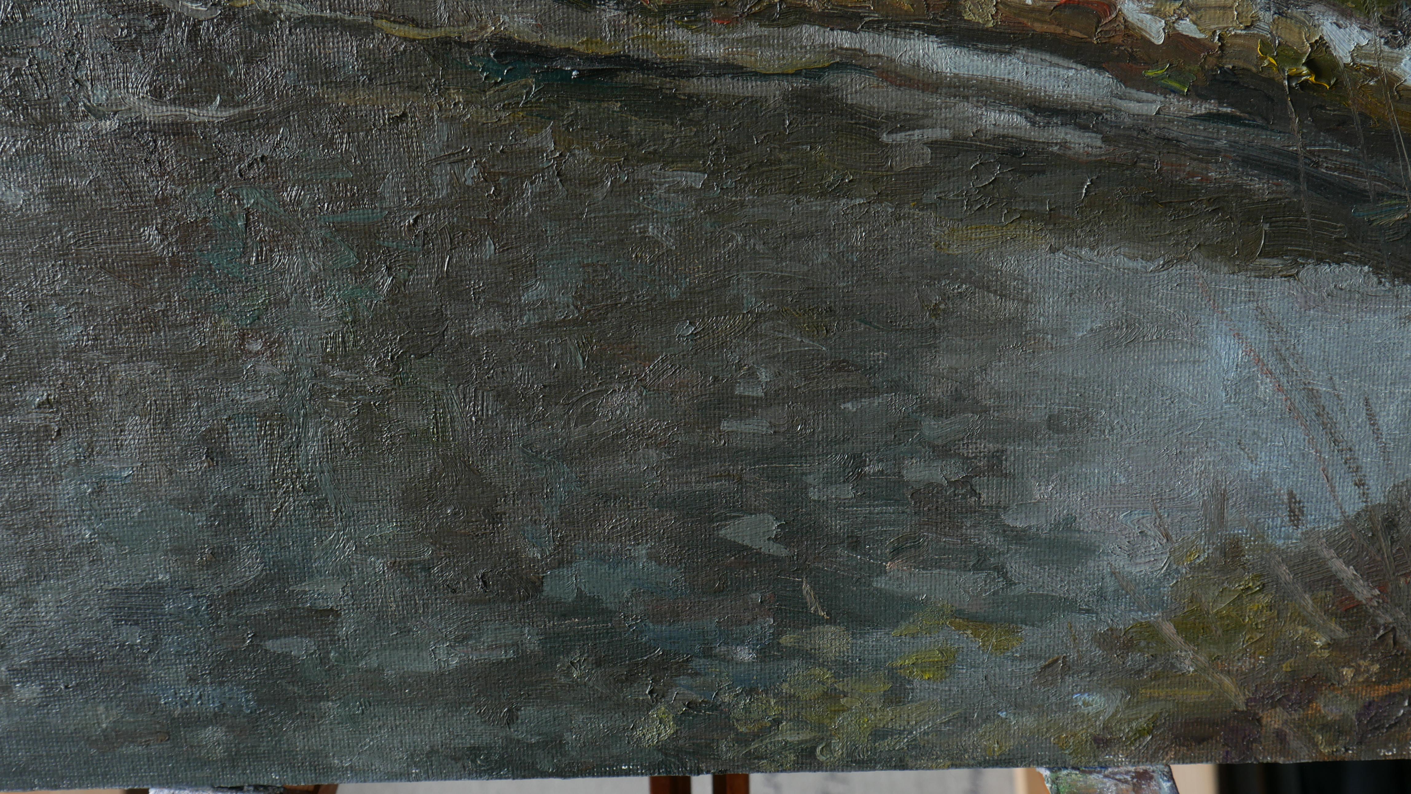 The Cold Banks - river landscape painting For Sale 6